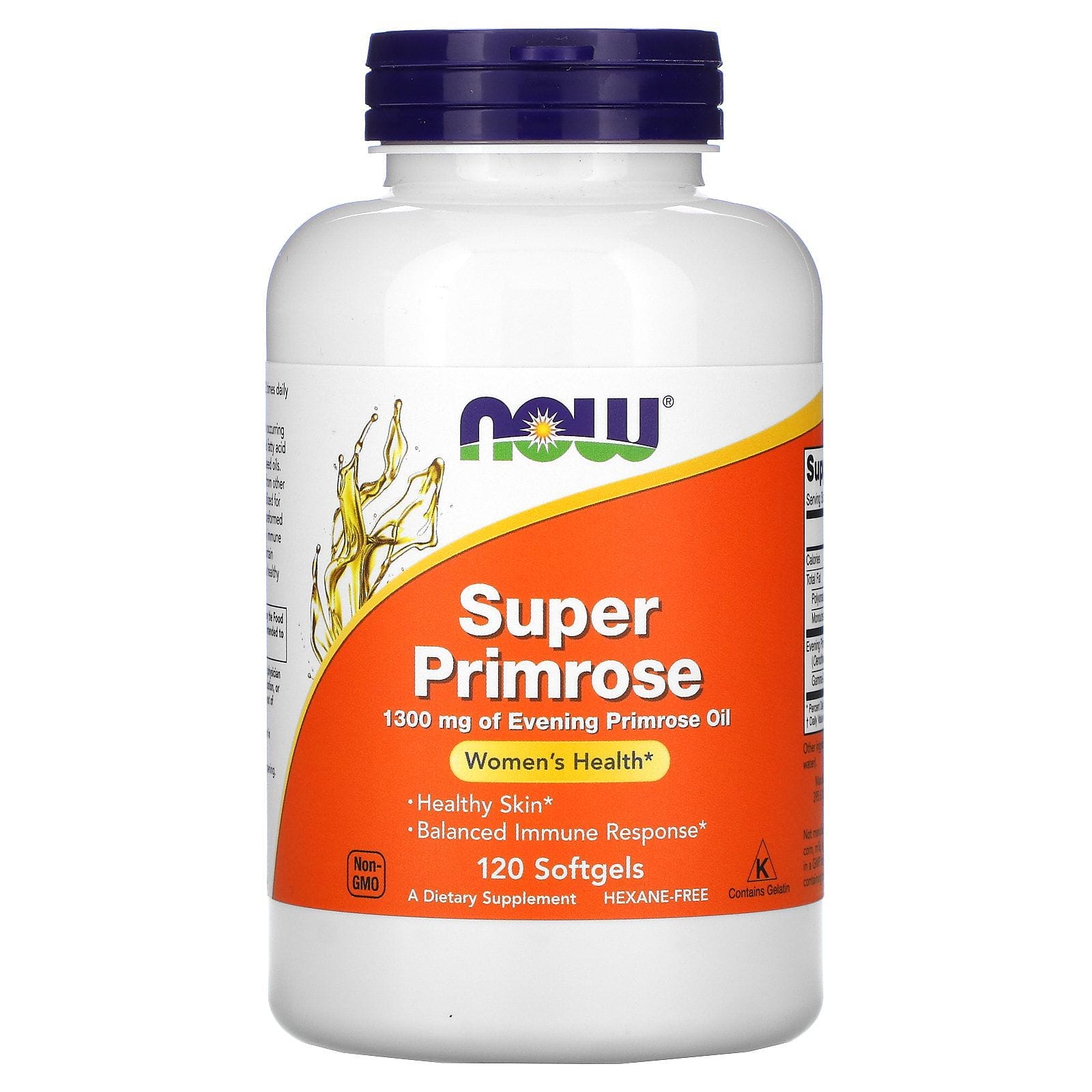 Now Foods, Superonagra, Aceite de onagra, 1300 mg, 120 cápsulas blandas