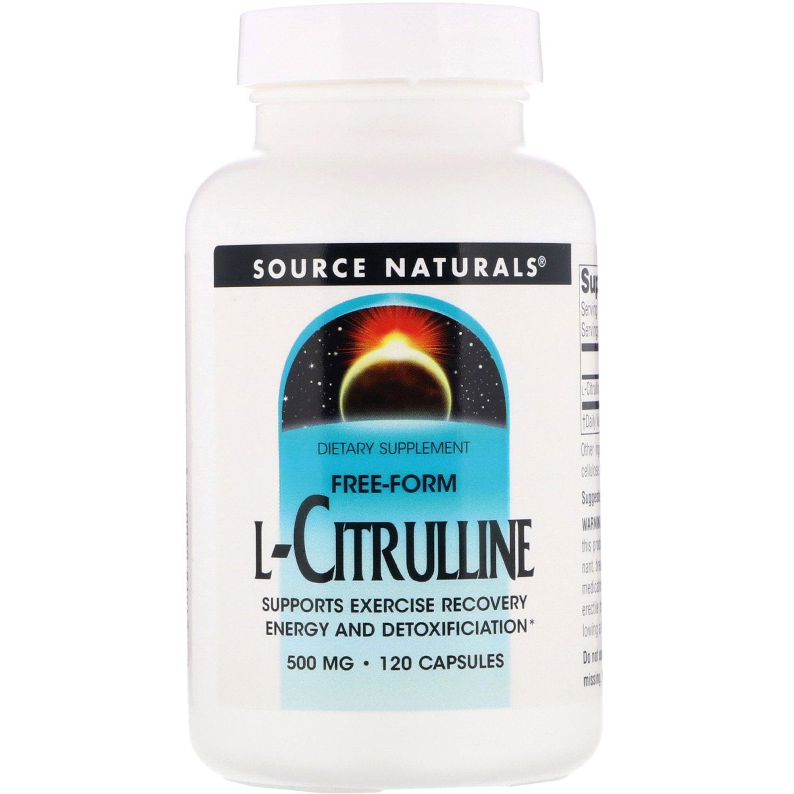 Source Naturals, L-Citrulina, 500 mg, 120 cápsulas
