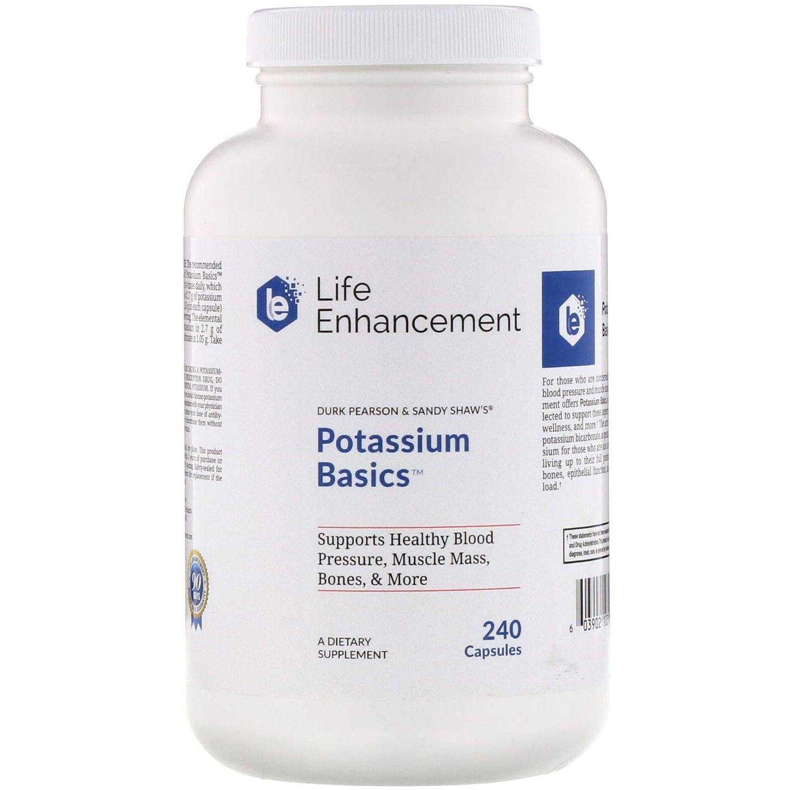 Life Enhancement, Potassium Basics, 240 cápsulas
