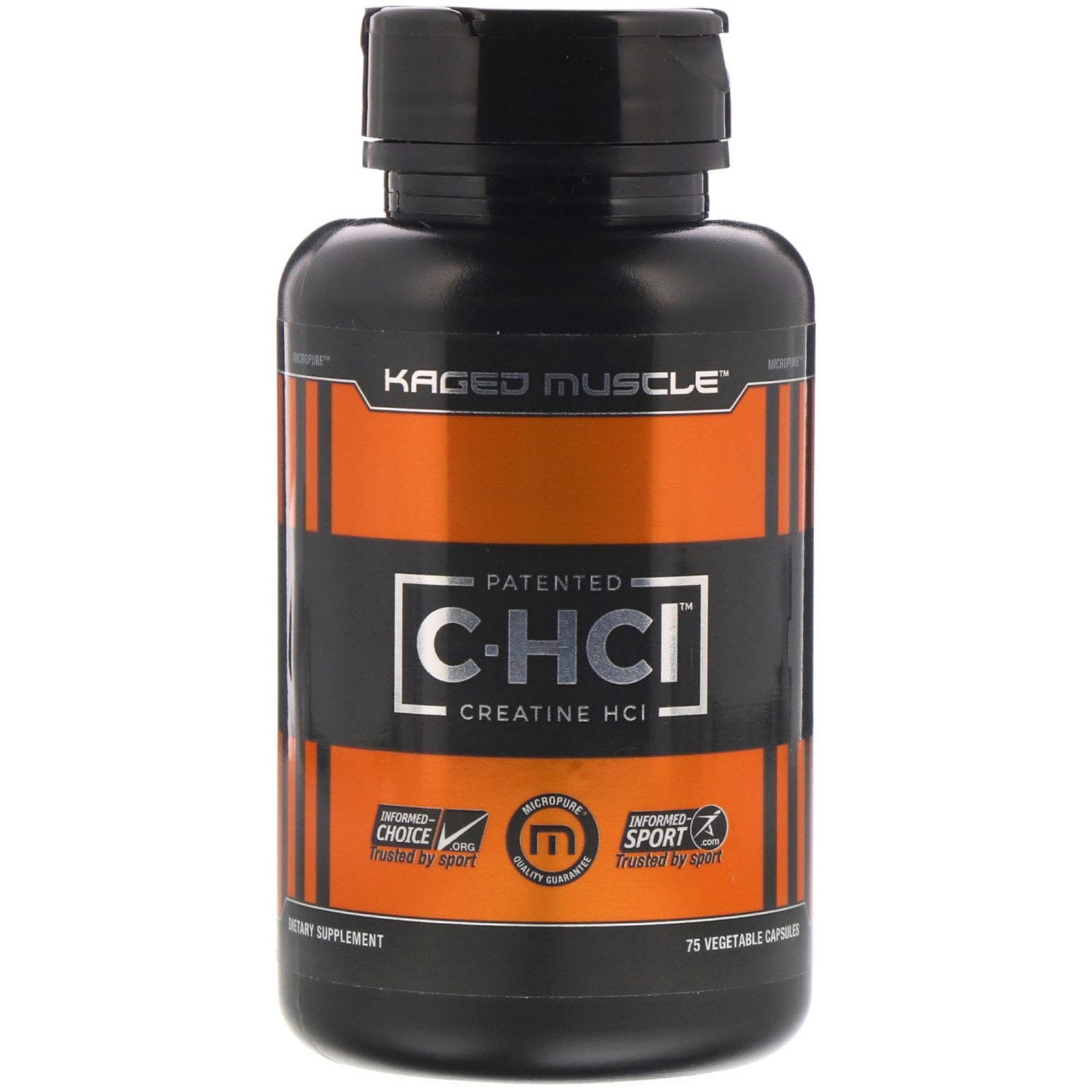 Kaged Muscle, C-HCI patentado, 75 cápsulas vegetales