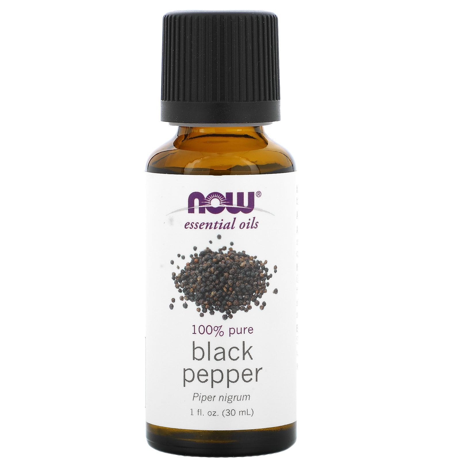 Now Foods, Aceites esenciales, Aceite de pimienta negra, 30 ml (1 oz. líq.)