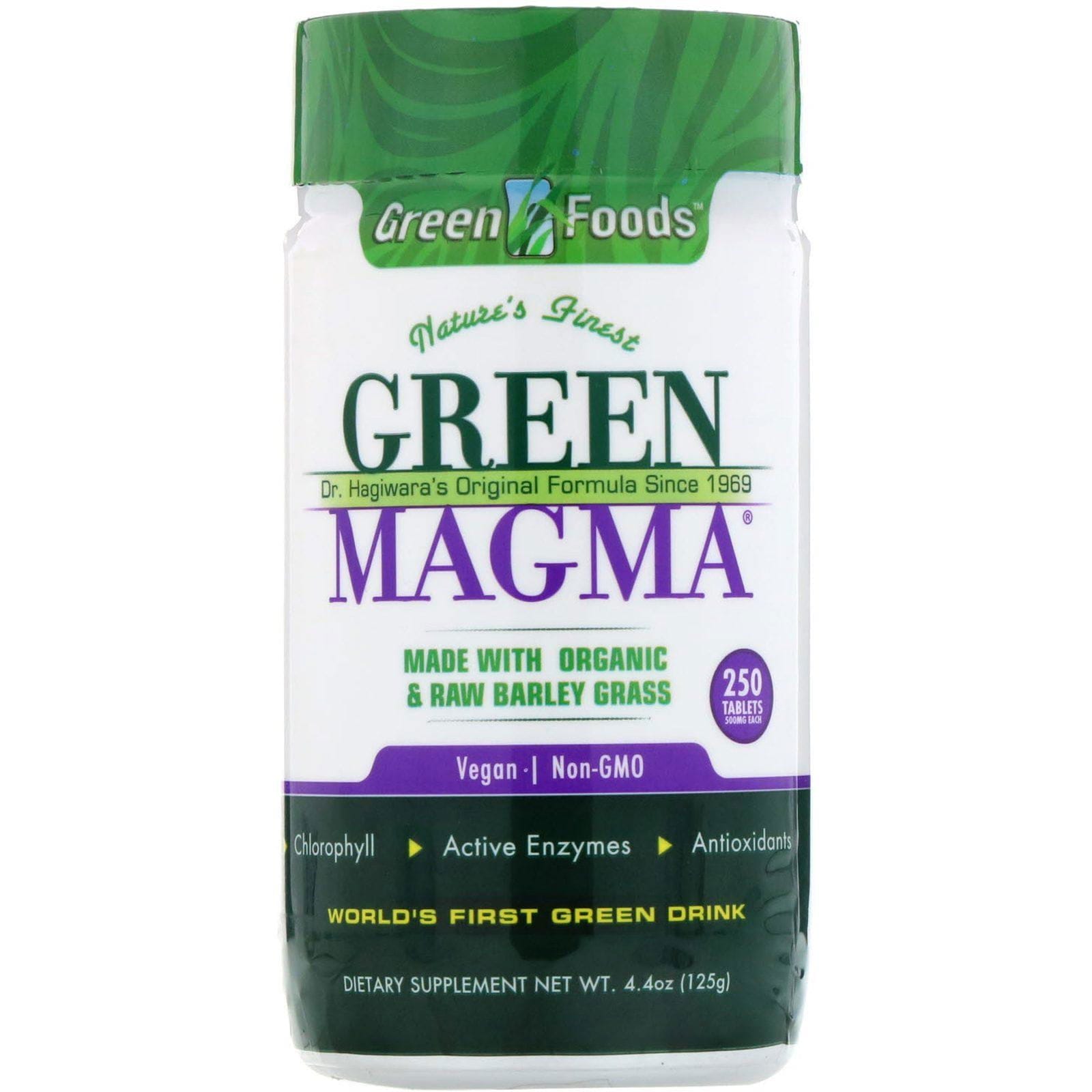 Green Foods, Magma verde, 500 mg, 250 tabletas