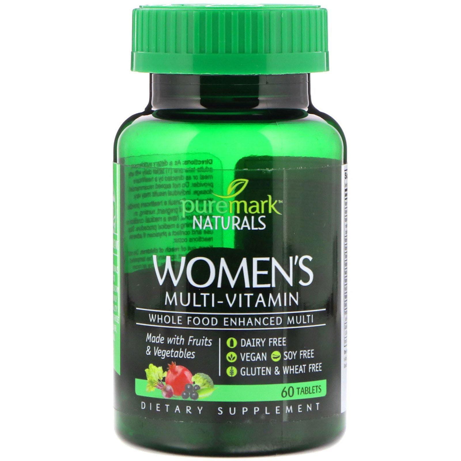 PureMark Naturals, Multivitamínico para mujeres, 60 comprimidos