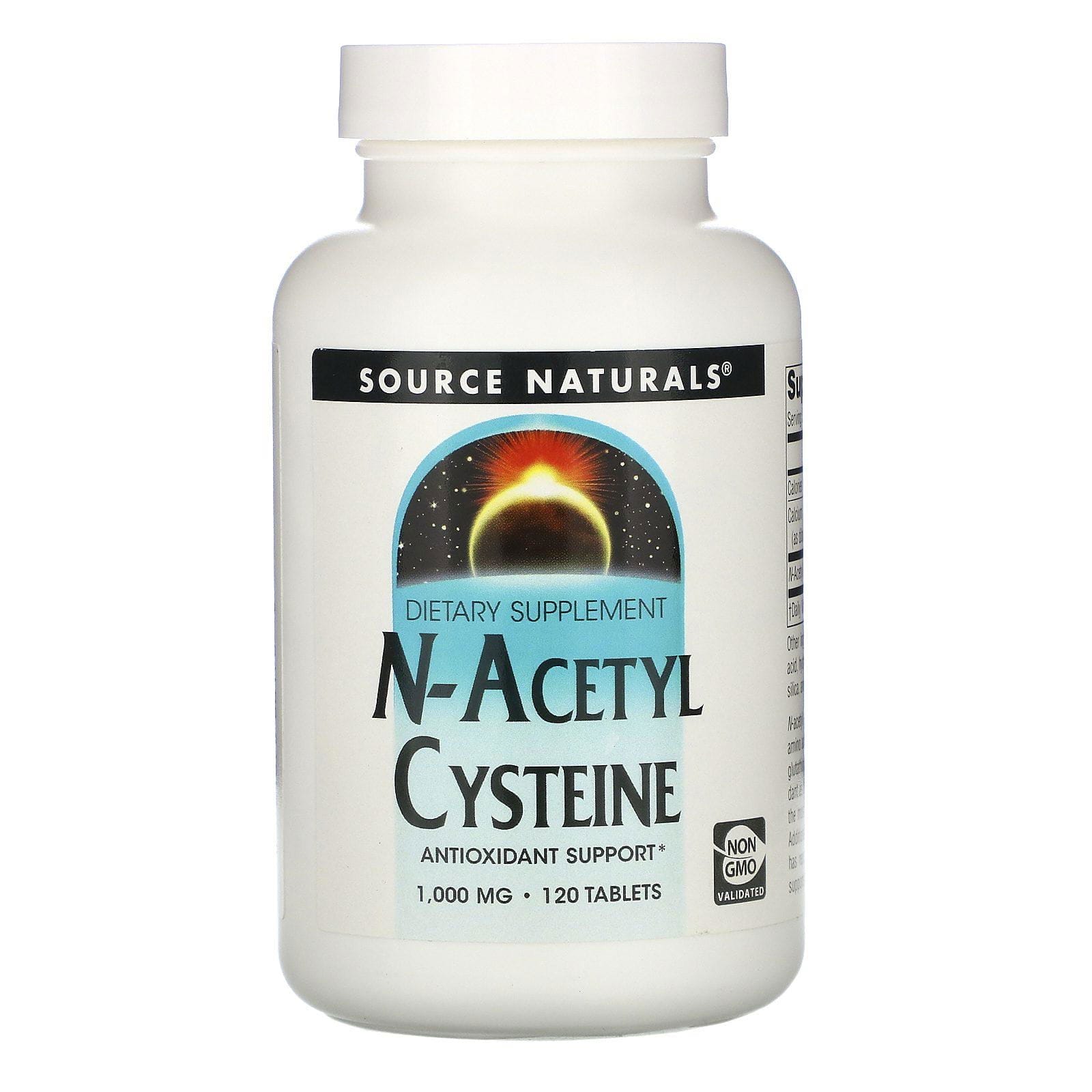 Source Naturals, N-acetilcisteína, 1000 mg, 120 comprimidos