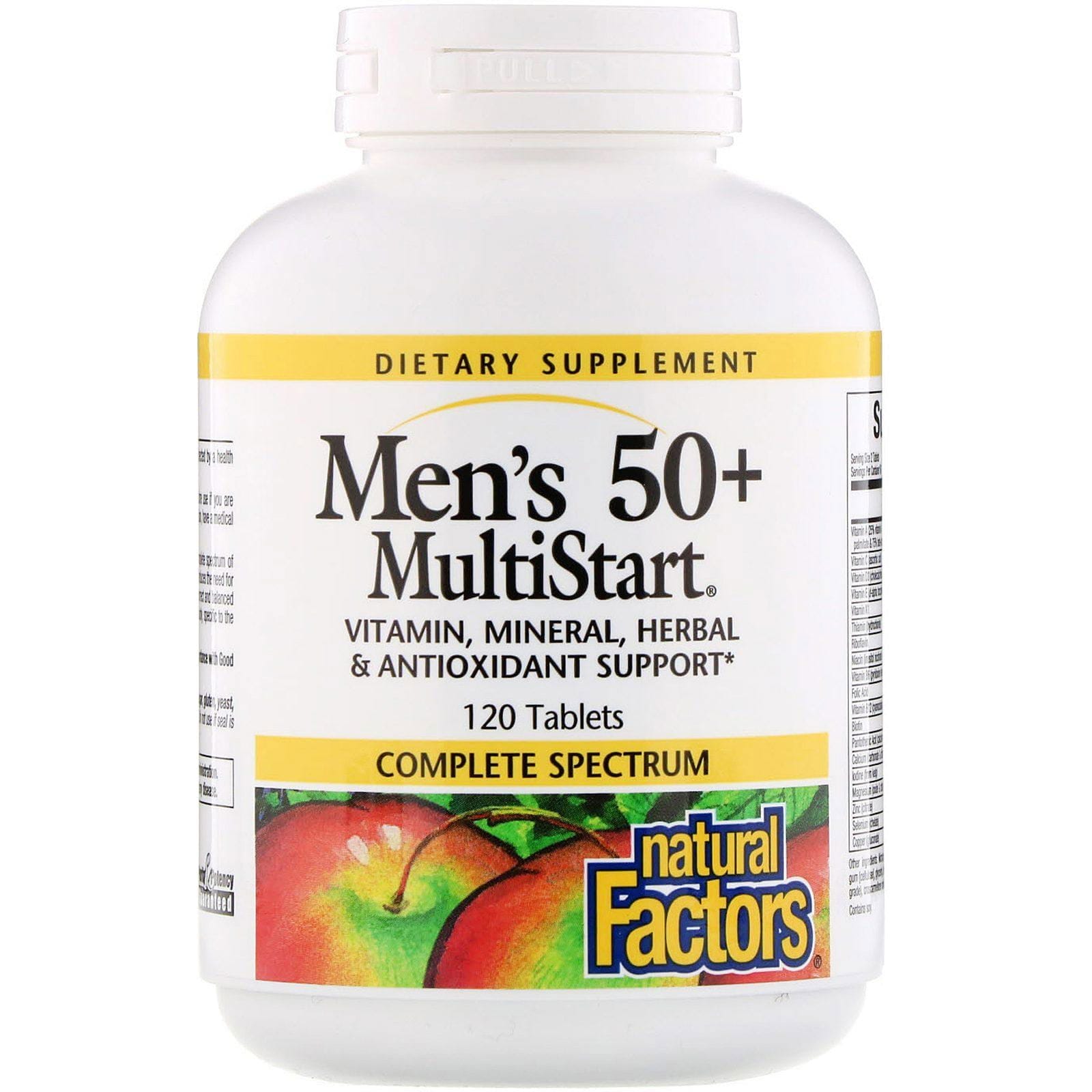 Natural Factors, MultiStart para hombres de más de 50 años, 120 tabletas