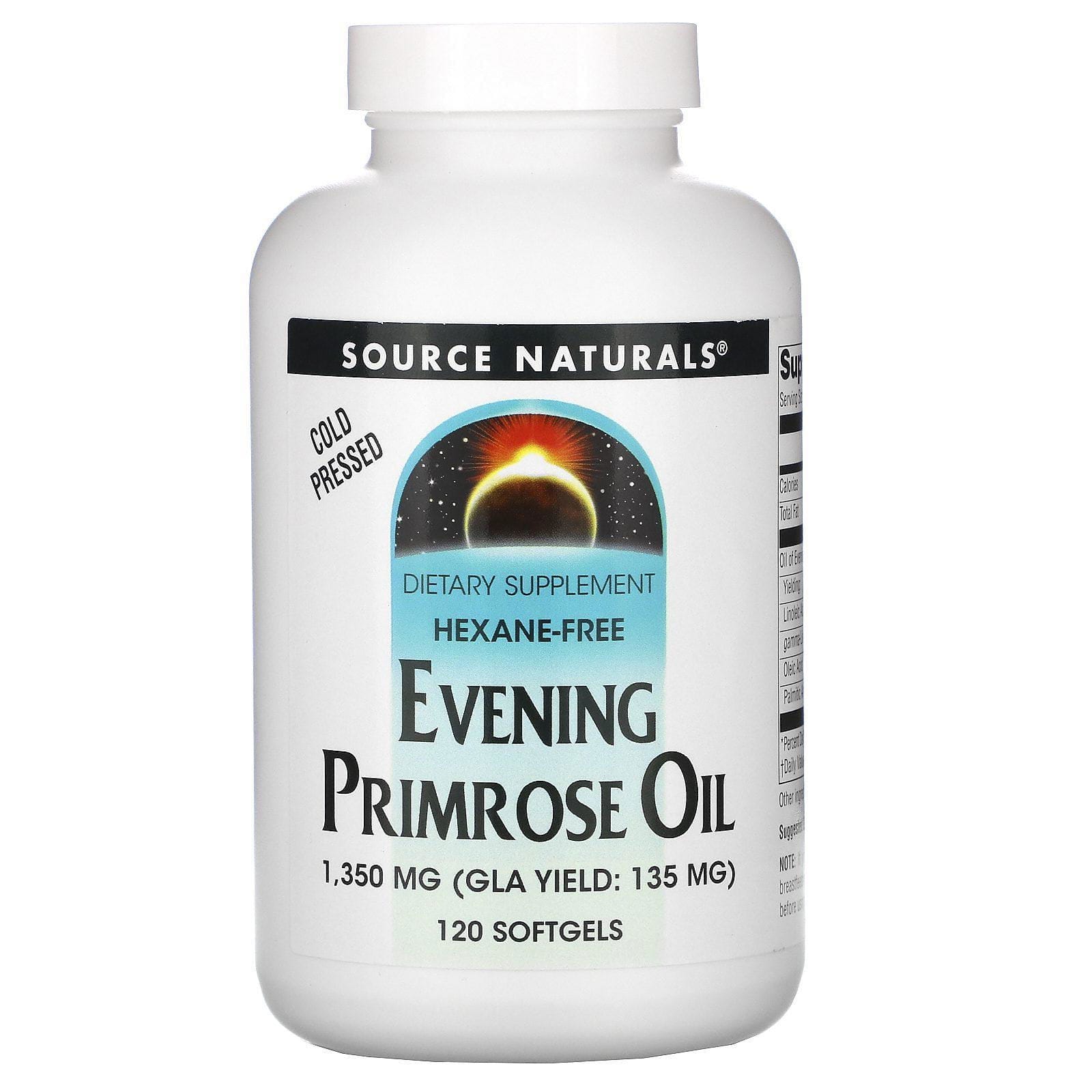 Source Naturals, Aceite de onagra, 1350 mg, 120 geles blandos
