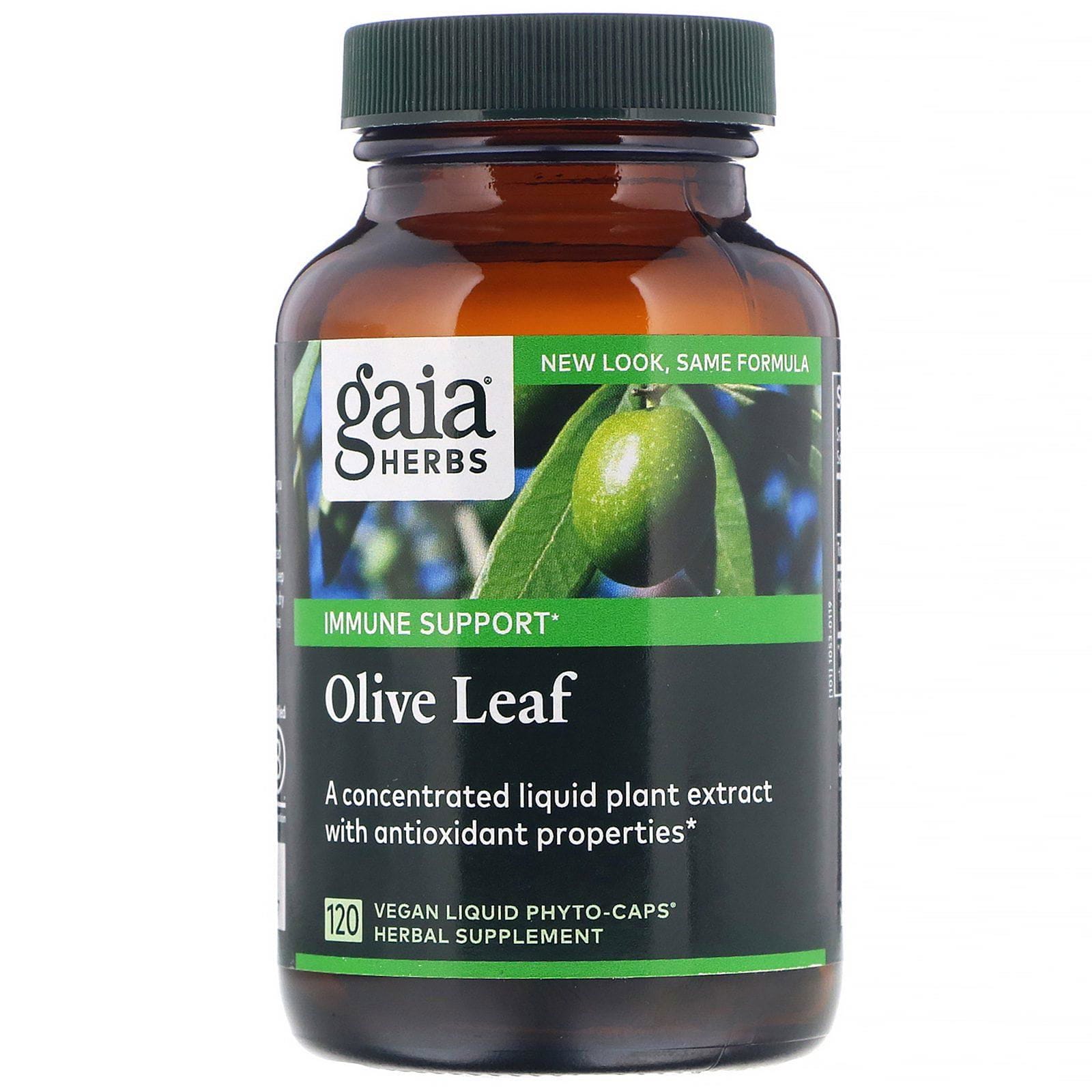 Gaia Herbs, Olive Leaf, 120 Vegan Liquid Phyto-Caps