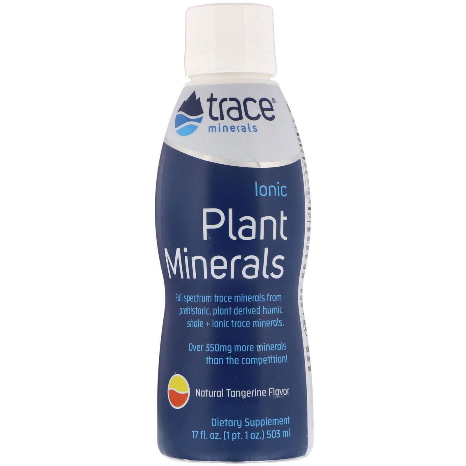 Trace Minerals Research, Minerales vegetales iónicos, Sabor a mandarina natural, 503 ml (17 oz. líq.)