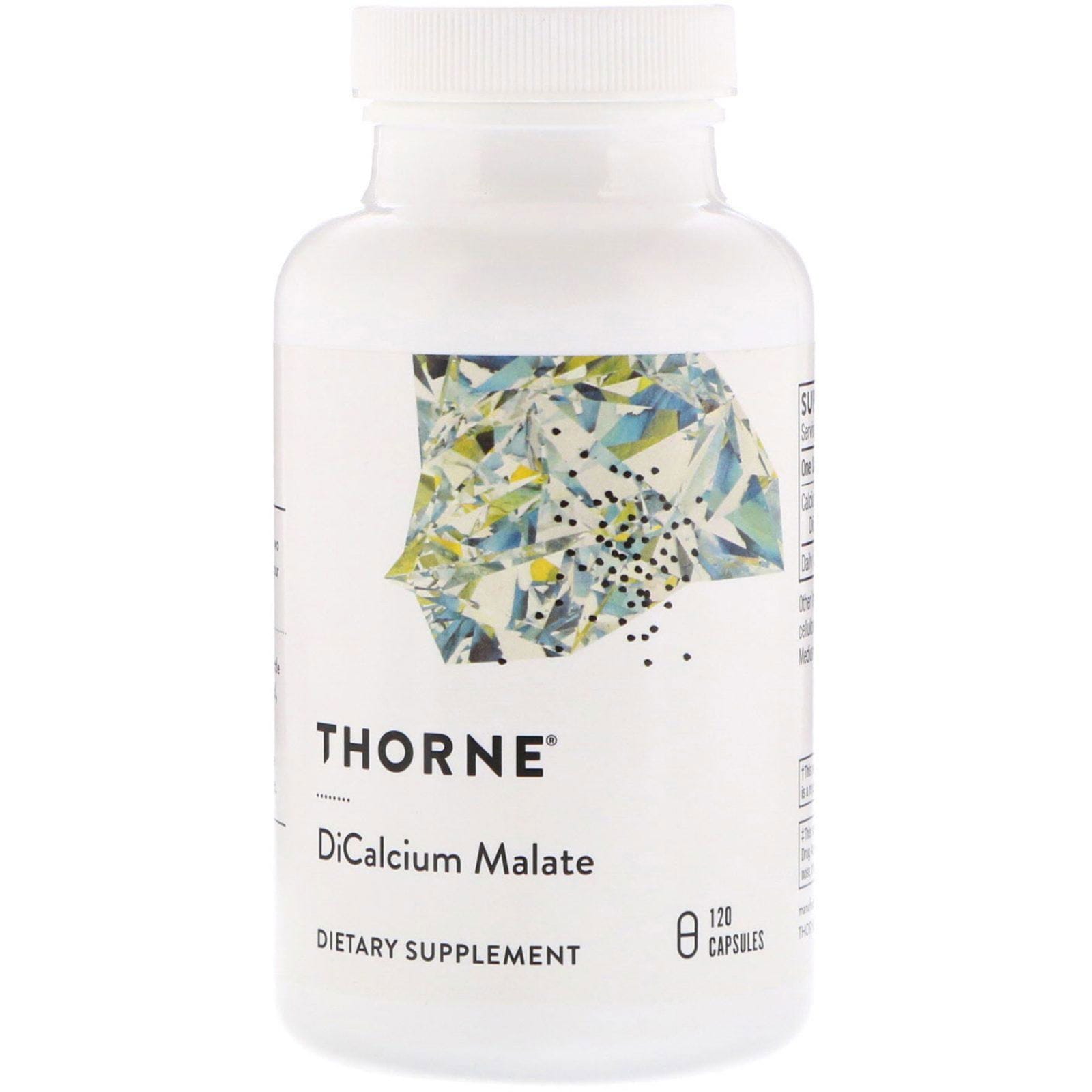 Thorne Research, Malato dicálcico, 120 cápsulas vegetales