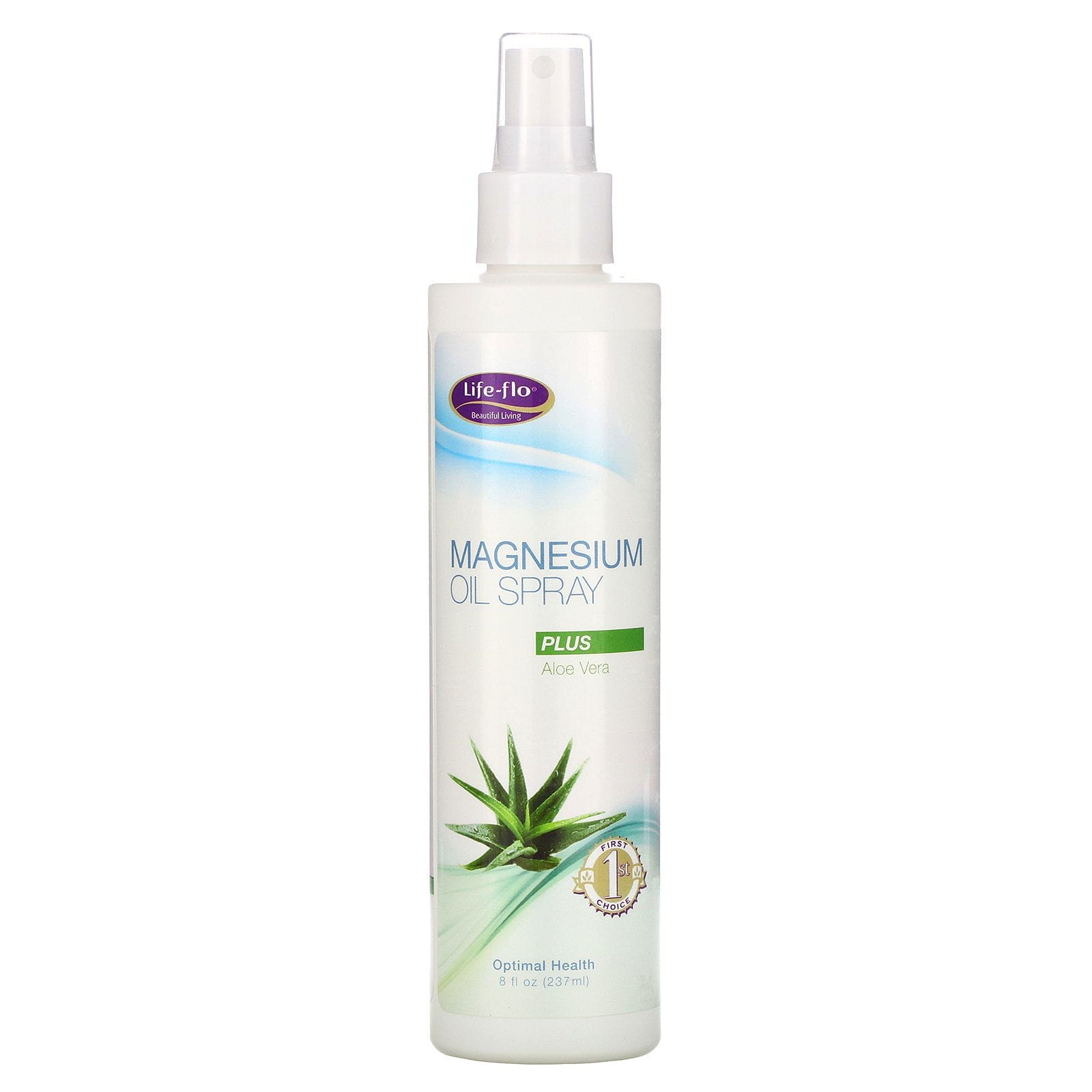 Life-flo, Vida-Flo, aceite de magnesio en aerosol, más aloe vera, 8 onzas fluidas (237 ml)