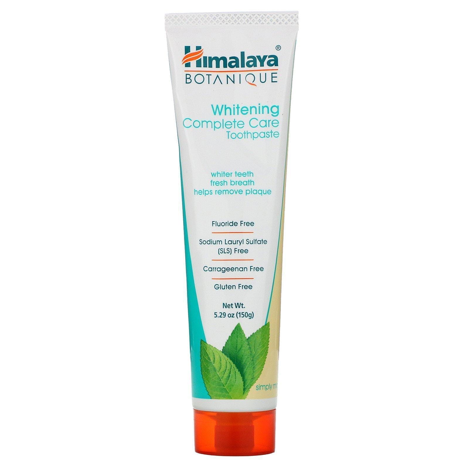 Himalaya, Botanique, Dentífrico blanqueador cuidado total, Menta, 5.29 oz (150 g)