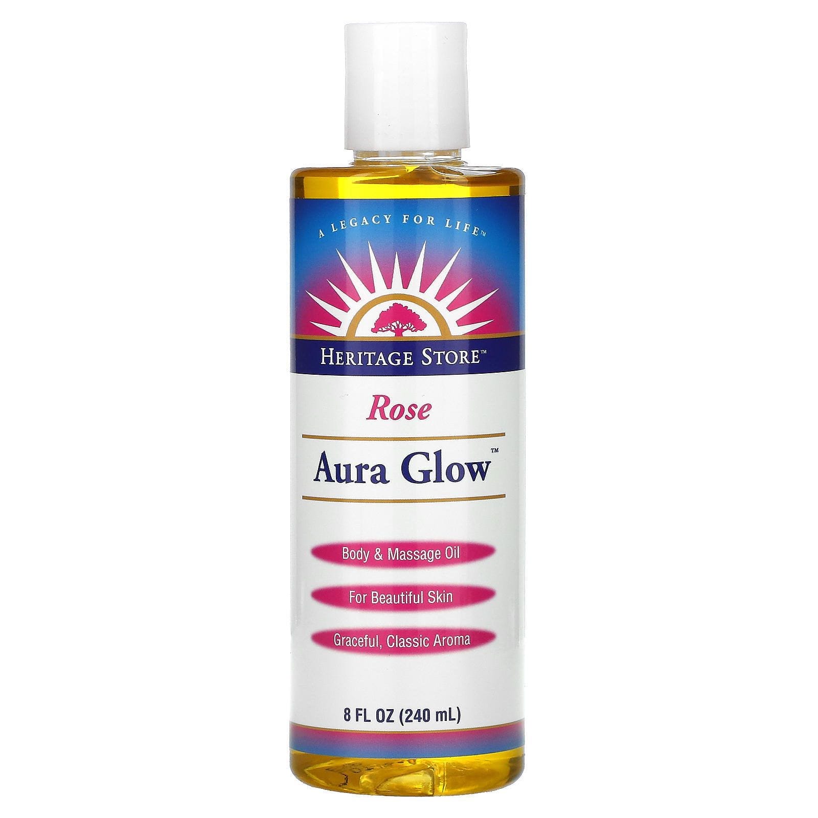 Heritage Store, Brillo Aura, Rosa, 8 fl oz (240 ml)