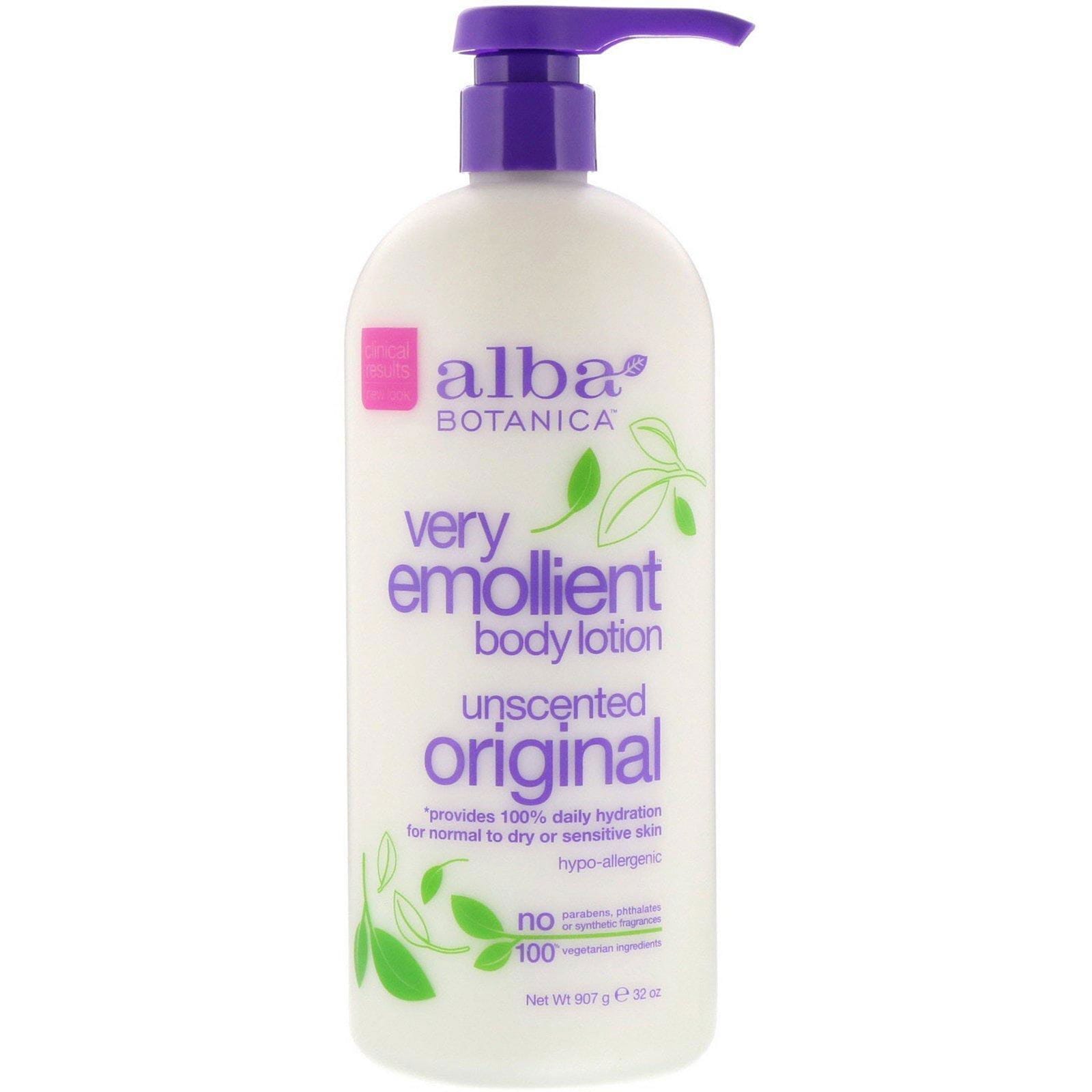 Alba Botanica, Loción Corporal, Muy Emoliente, Sin Perfume, Original, 32 oz (907 g)