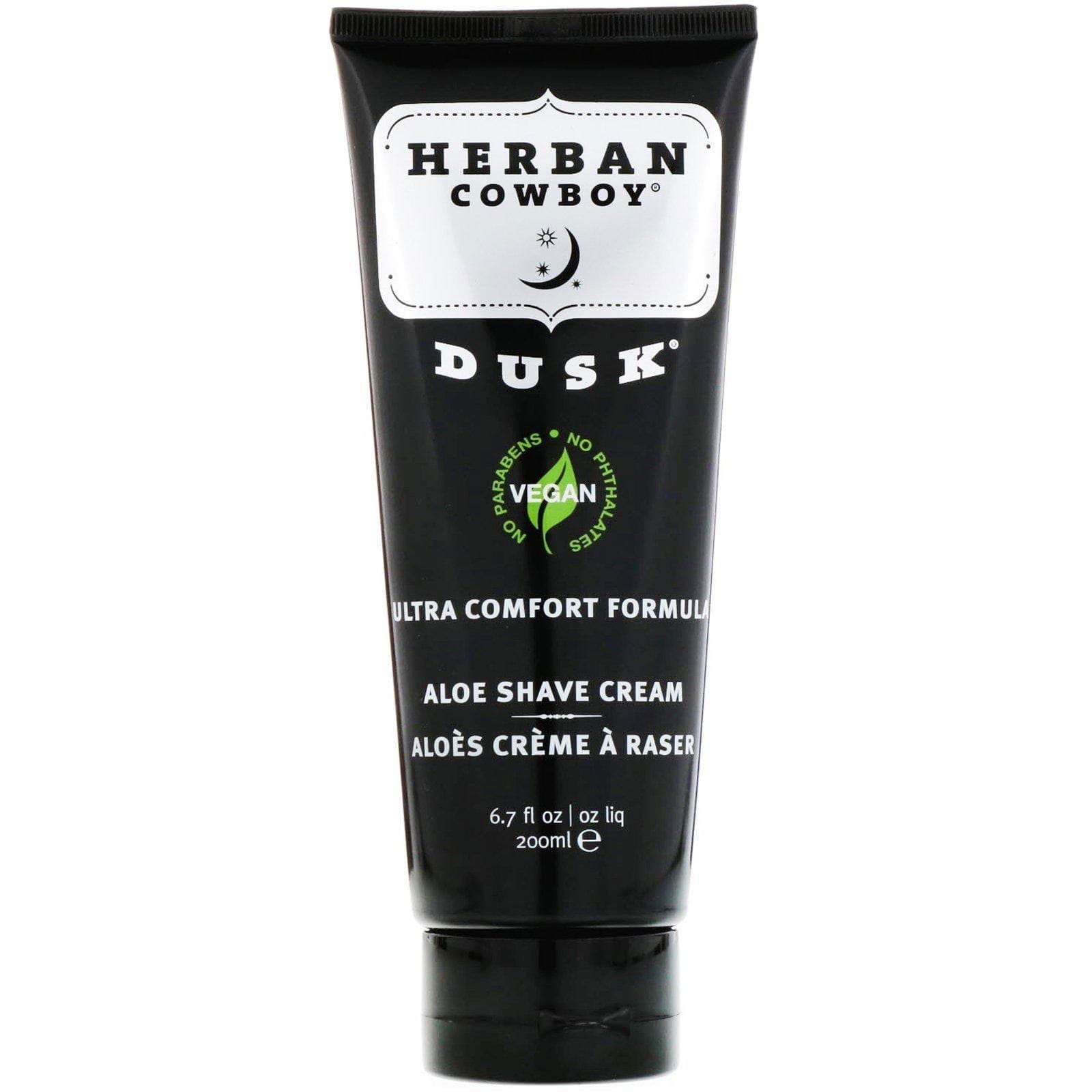 Herban Cowboy, Crema de afeitar de aloe, Anochecer, 6.7 oz fluidas (200 ml)