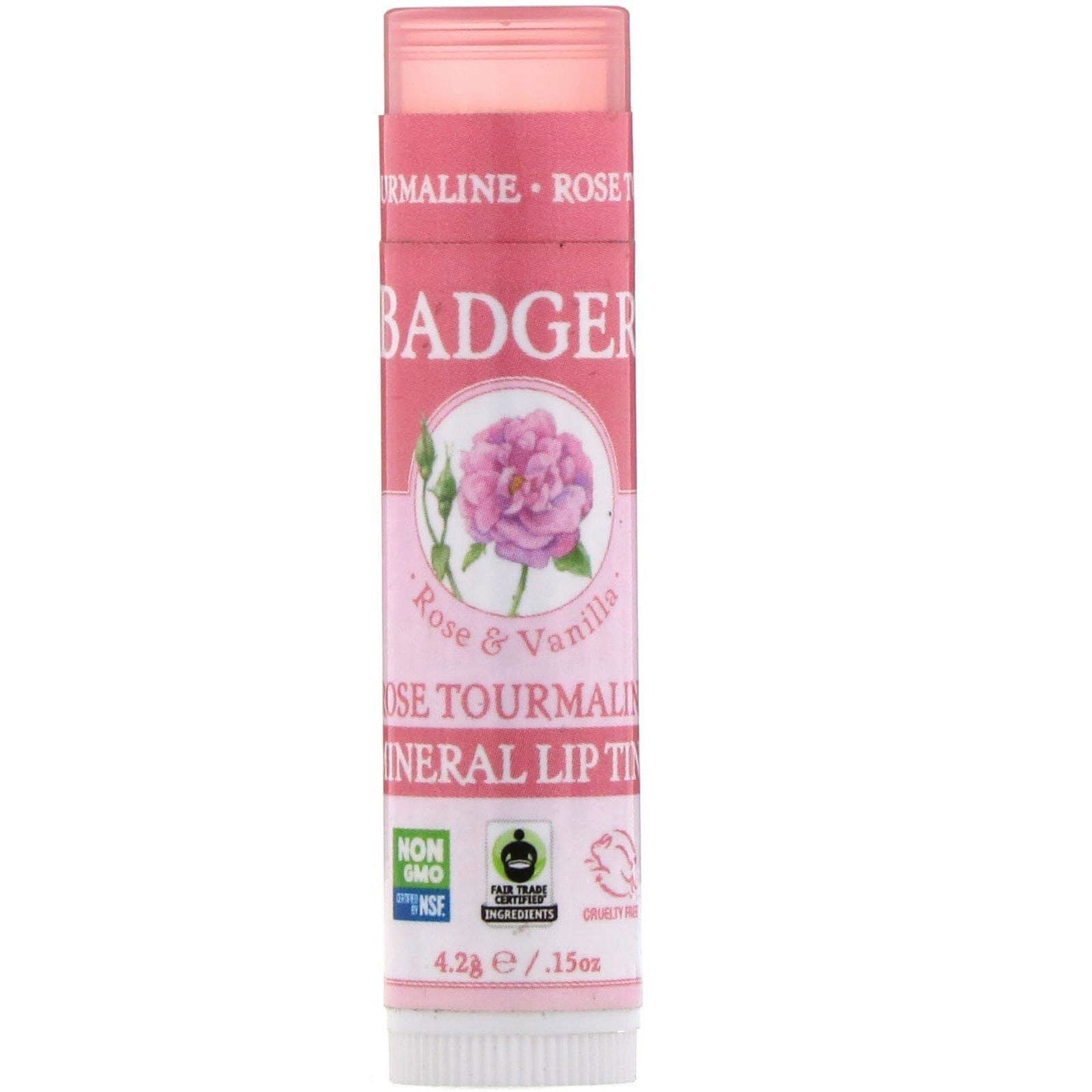 Badger Company, Labial color mineral, Turmalina rosa, 0.15 oz (4.2 g)