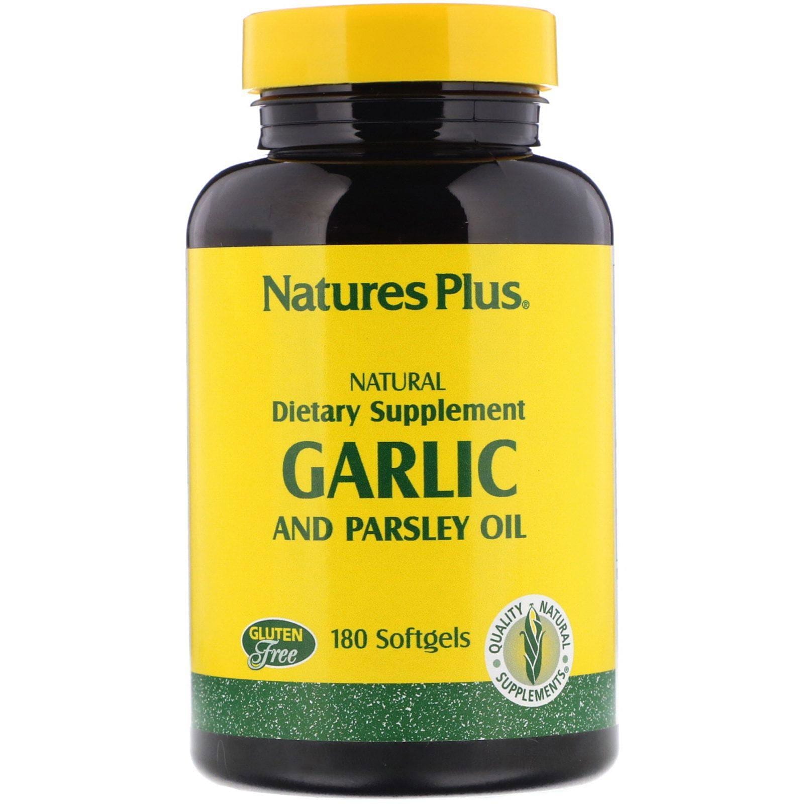Nature's Plus, Aceite de ajo y perejil, 180 softgels