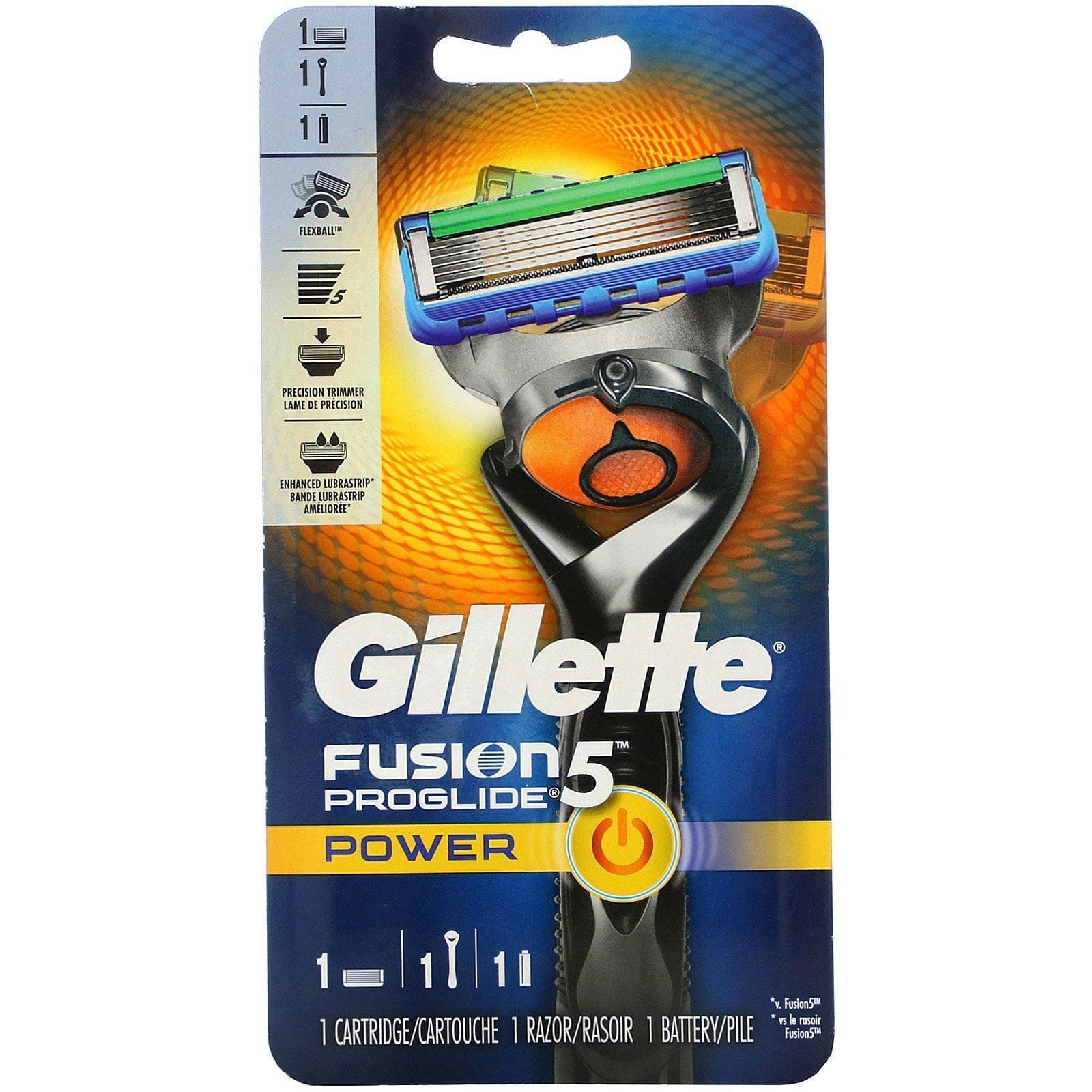 Gillette, Afeitadora Fusion5 Proglide Power, 1 afeitadora, 1 cartucho y 1 batería