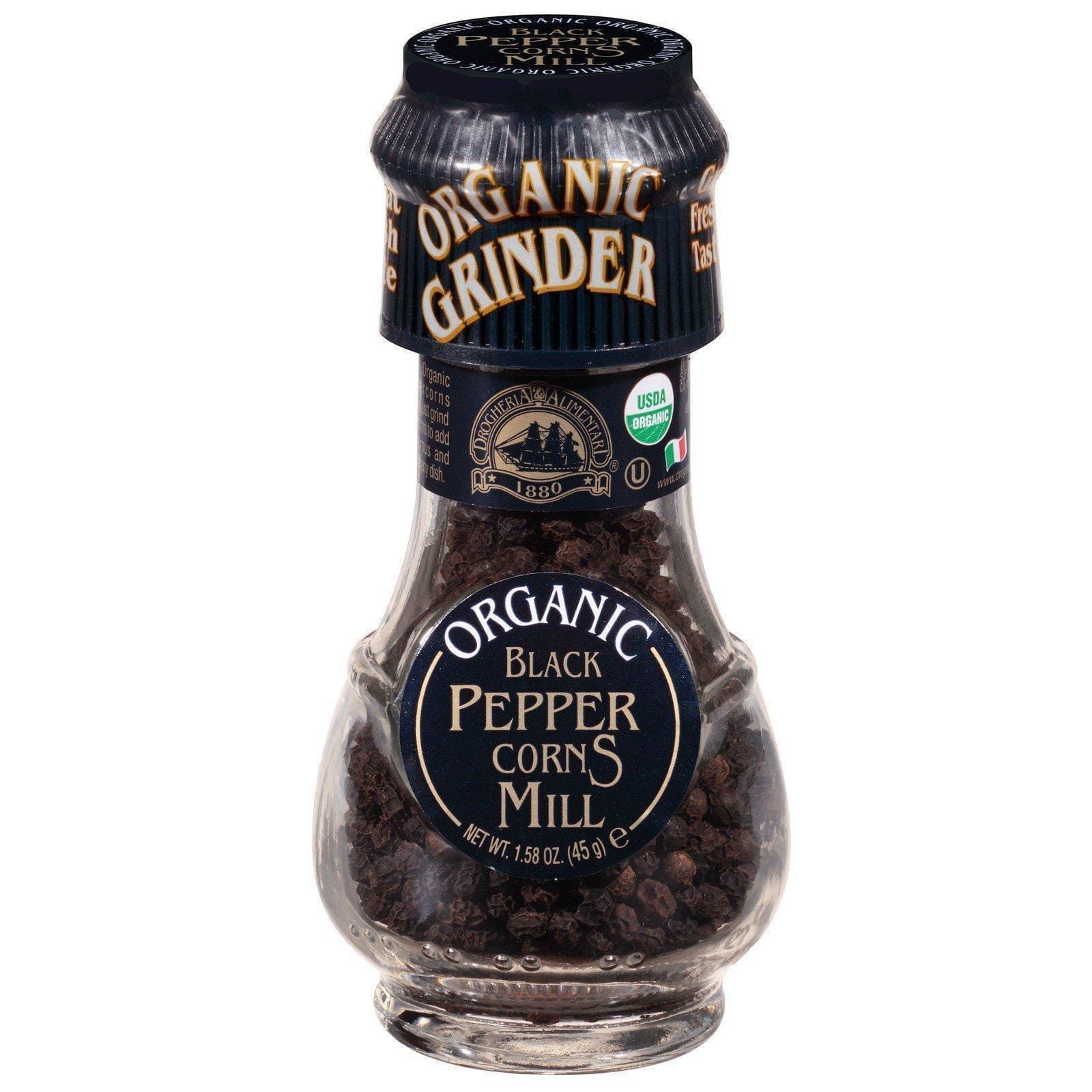 Drogheria & Alimentari, Organic Black Pepper Corns Mill, 1.58 oz (45 g)