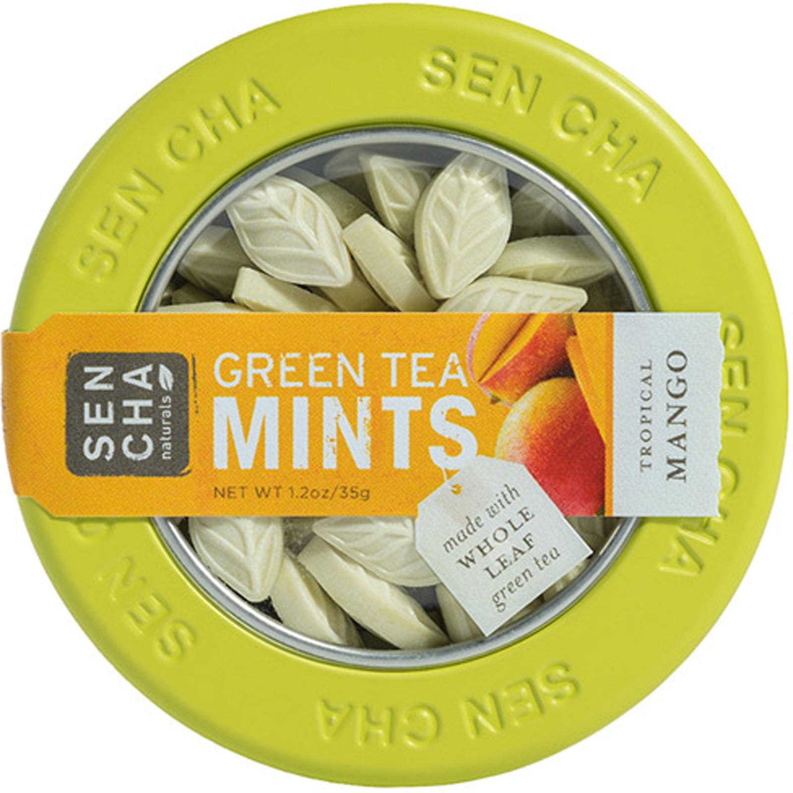 Sencha Naturals, Mentas de té verde, Mango tropical, 1.2 oz (35 g)