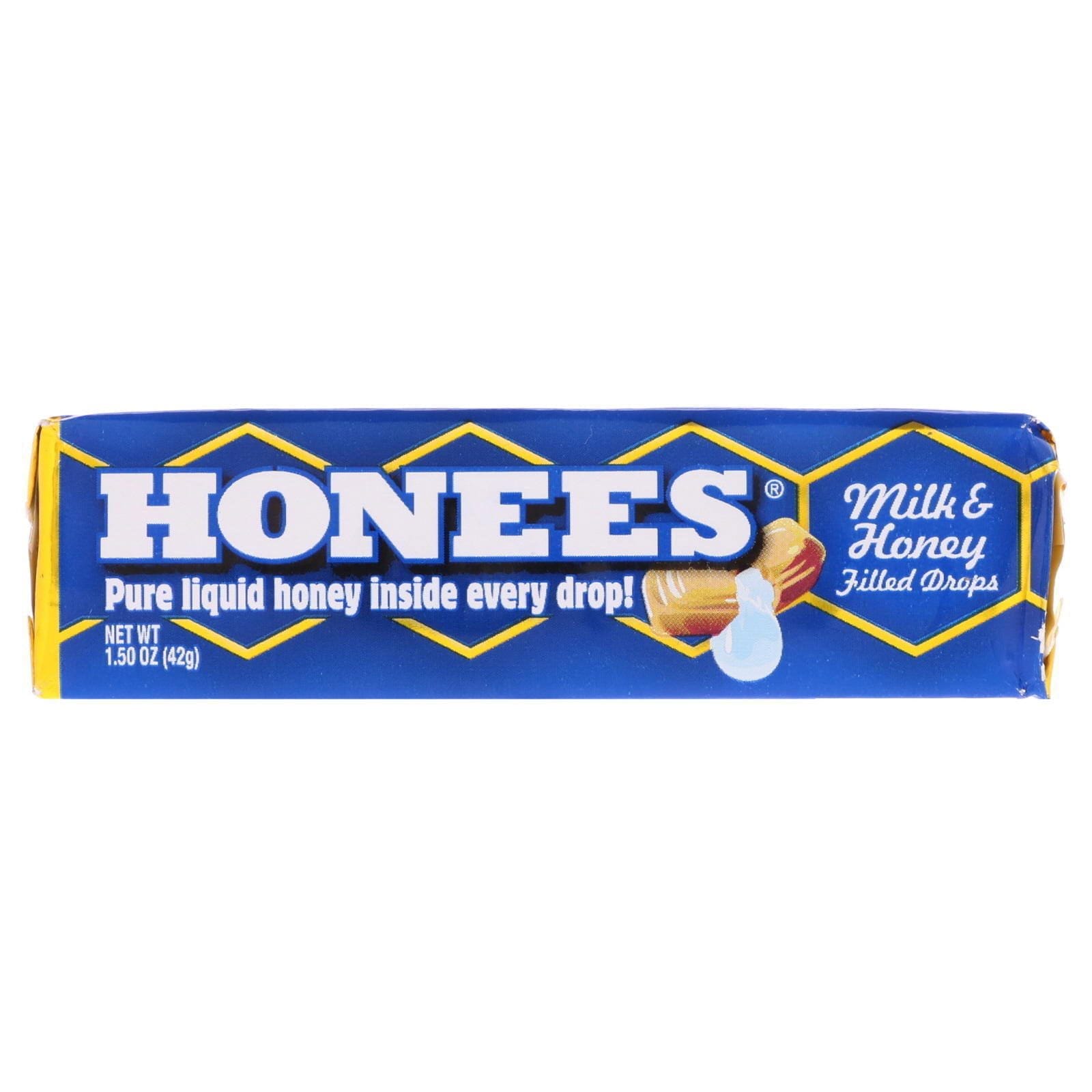 Honees, Caramelos Rellenos de Leche y Miel, 1.50 oz (42 g)