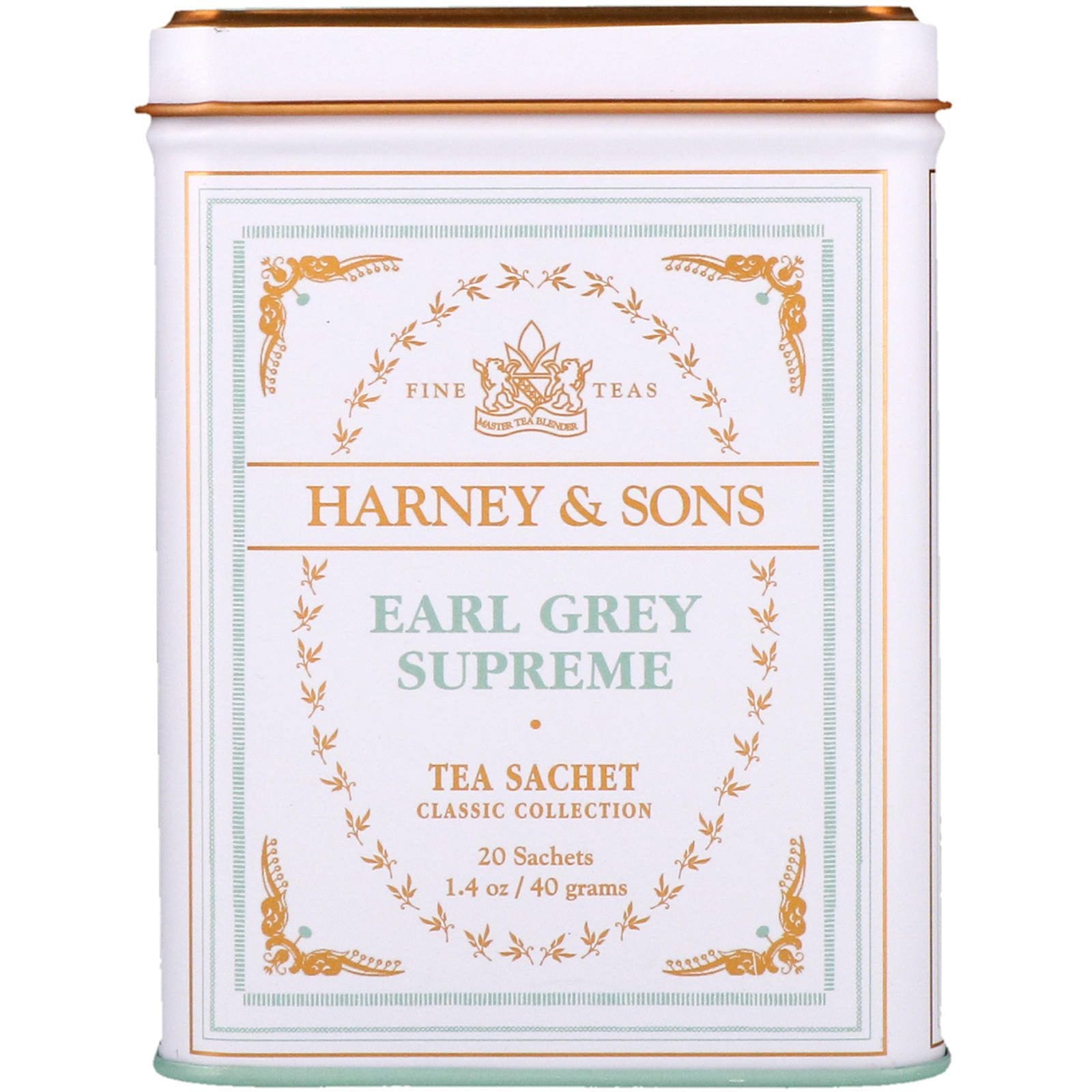 Harney & Sons, Earl Grey Supreme, 20 bolsitas, 40 g (1,4 oz)