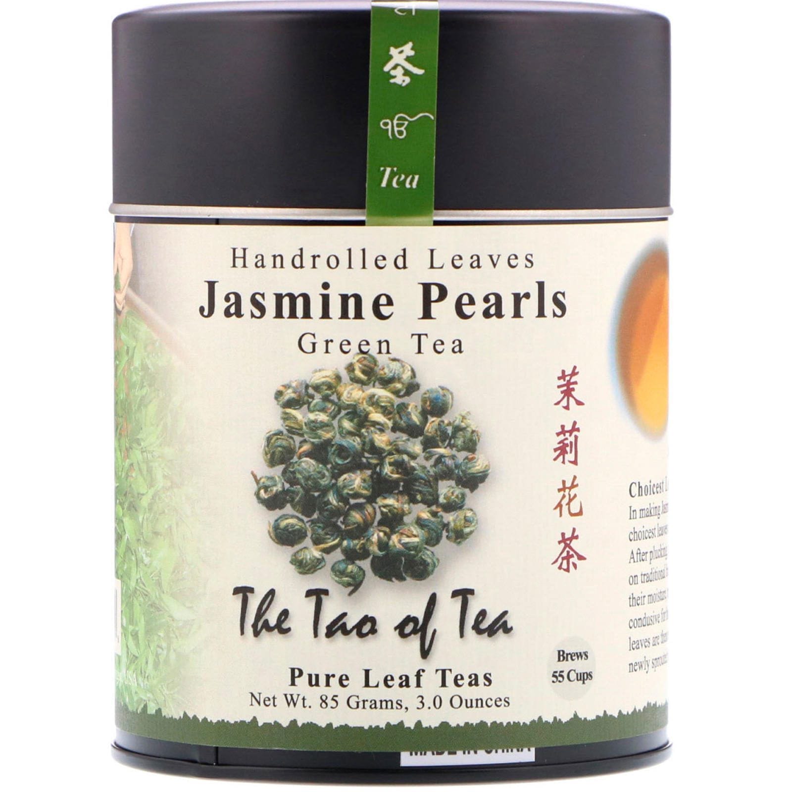 The Tao of Tea, Té verde con hojas enrolladas a mano, perlas de jazmín, 85 g (3 oz)