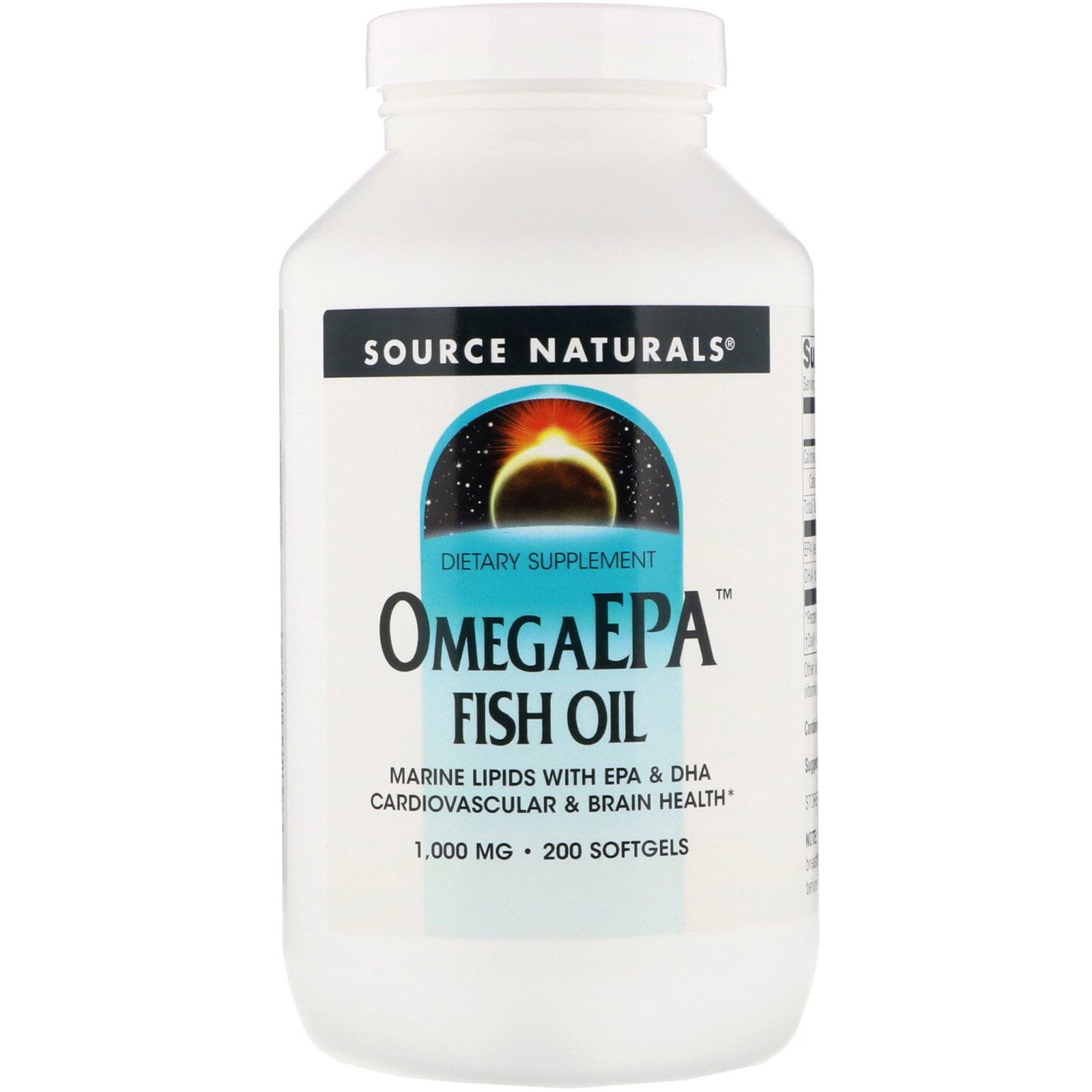Source Naturals, Aceite de pescado OmegaEPA, 1.000 mg, 200 Softgels