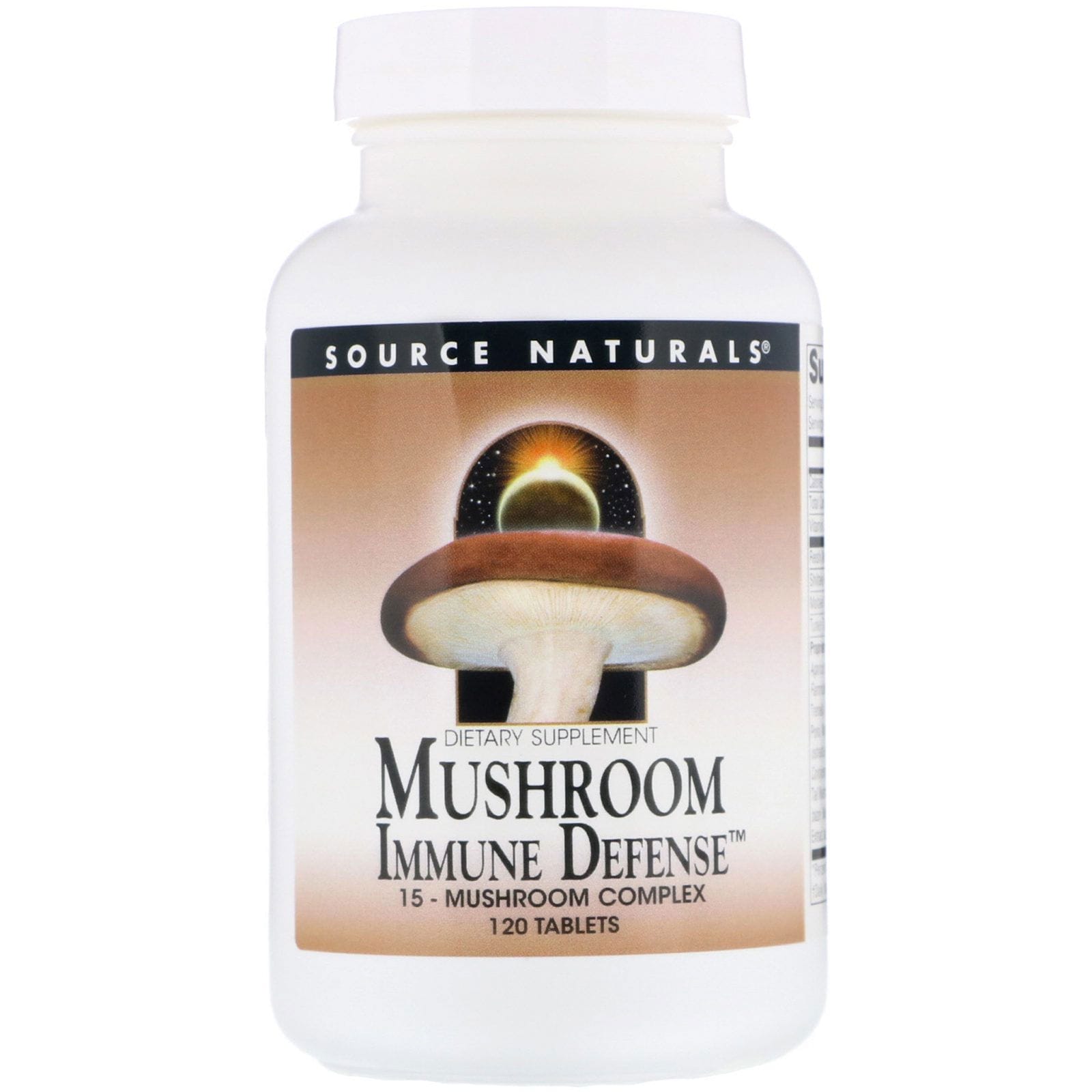 Source Naturals, Mushroom Immune Defense, complejo de 16 hongos, 120 tabletas