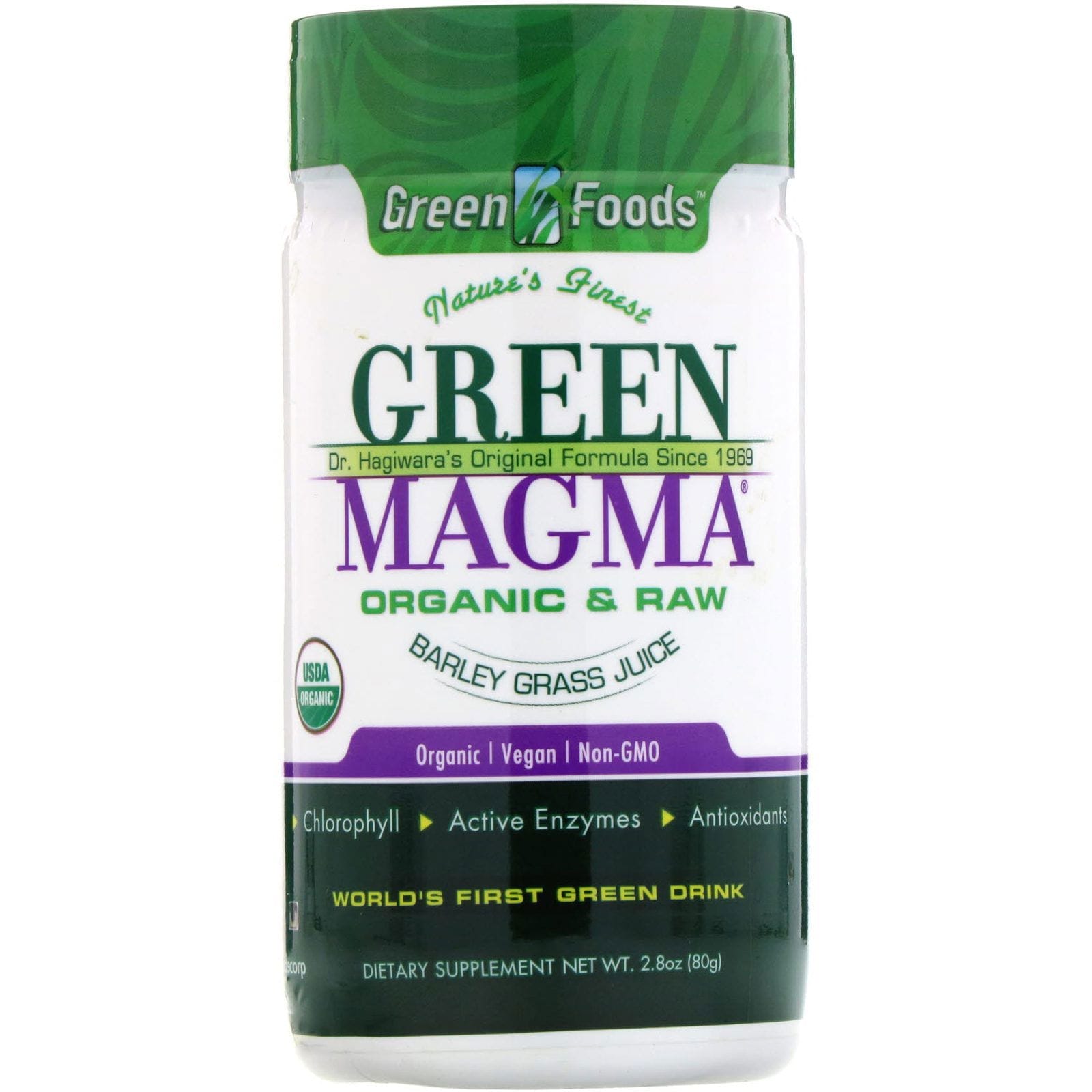 Green Foods, Green Magma, Jugo de Cebada en Polvo, 2.8 oz (80 g)
