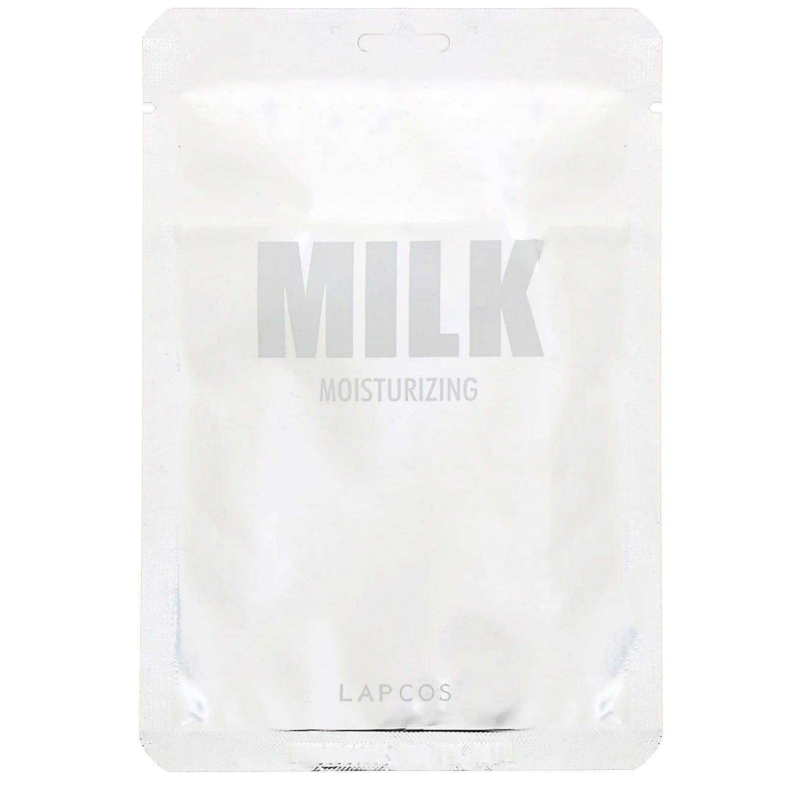 Lapcos, Mascarilla con leche, Humectante, 1 lámina, 30 ml (1,01 oz. líq.)
