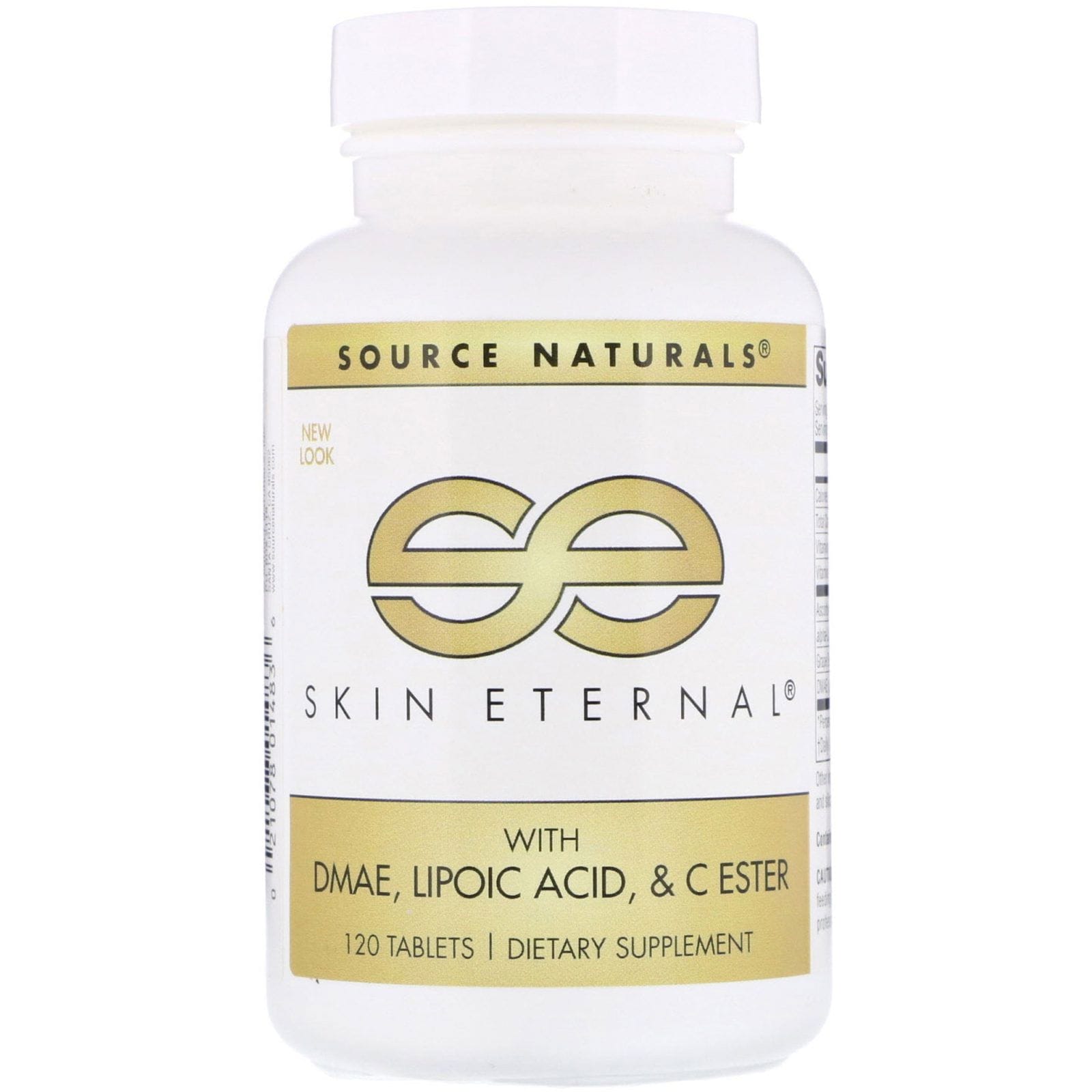 Source Naturals, Skin Eternal con DMAE, Ácido lipoico y éster C, 120 comprimidos