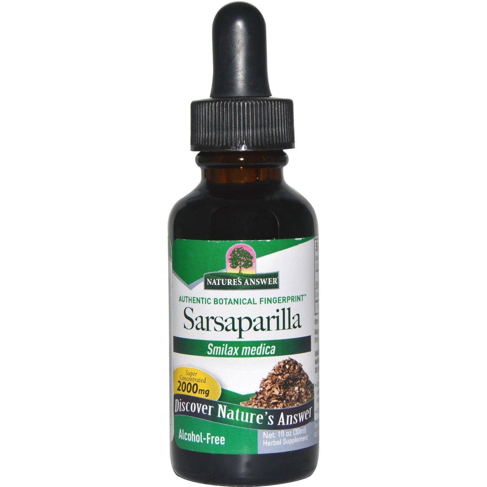 Nature's Answer, Zarzaparilla, sin alcohol, 2000 mg, 1 oz líquida (30 ml)