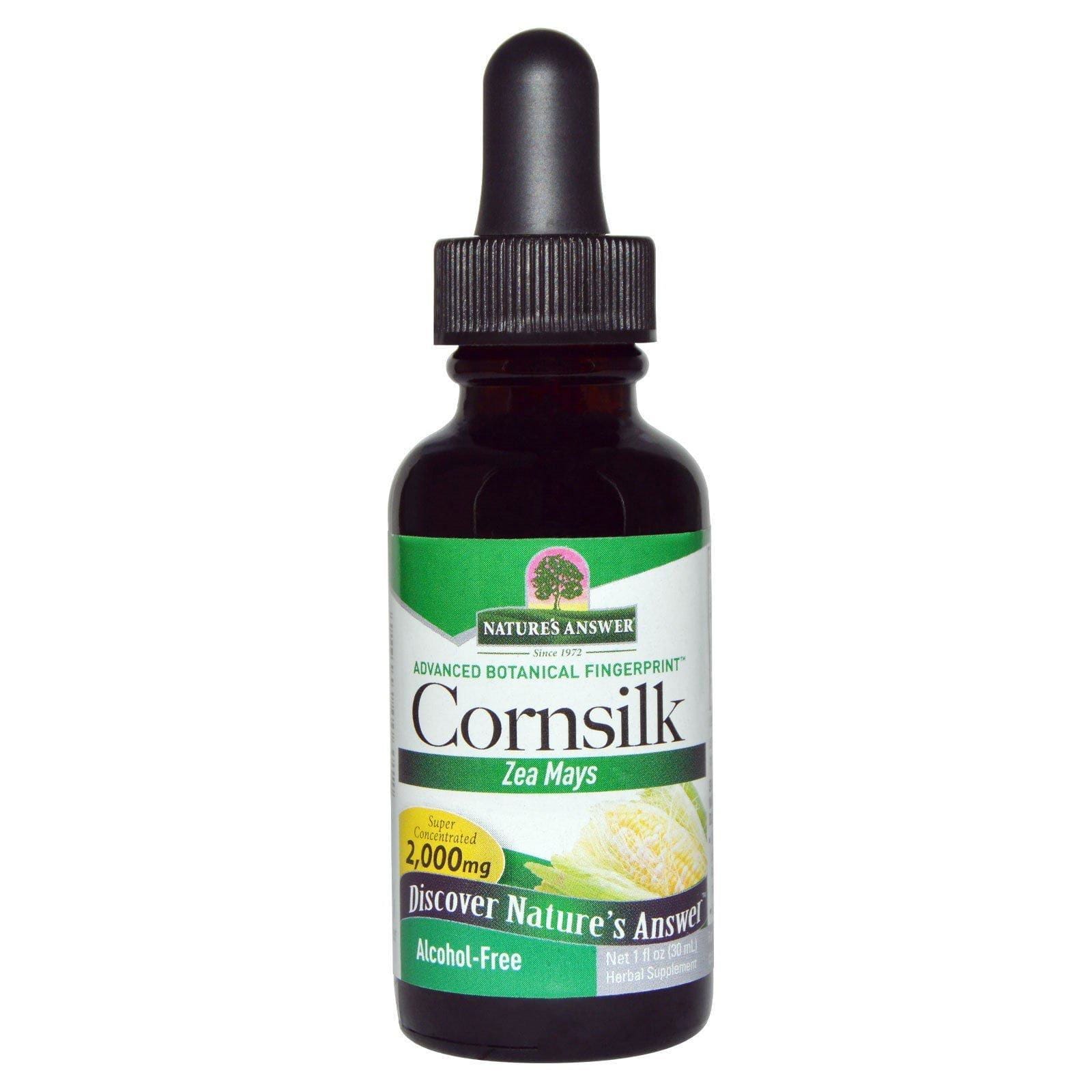 Nature's Answer, Cornsilk, Libre de Alcohol, 2.000 mg, 1 fl oz (30 ml)