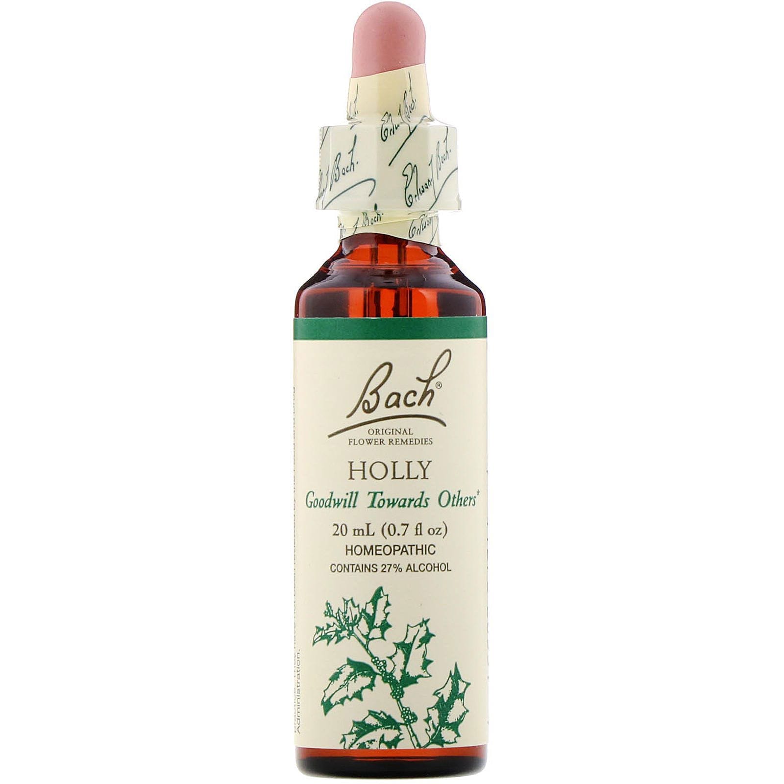 Bach, Original Flower Remedies, Holly, 0.7 fl oz (20 ml)