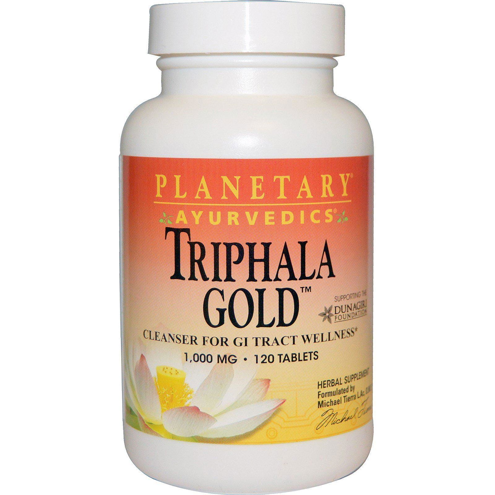 Planetary Herbals, Ayurvedics, Trifala Oro, 1,000 mg, 120 Cápsulas