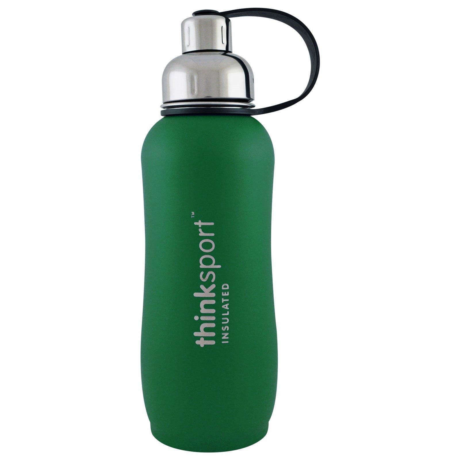 Think, Pensamiento Deportivo, botella de deporte isotérmica, verde, 25 oz (750ml)
