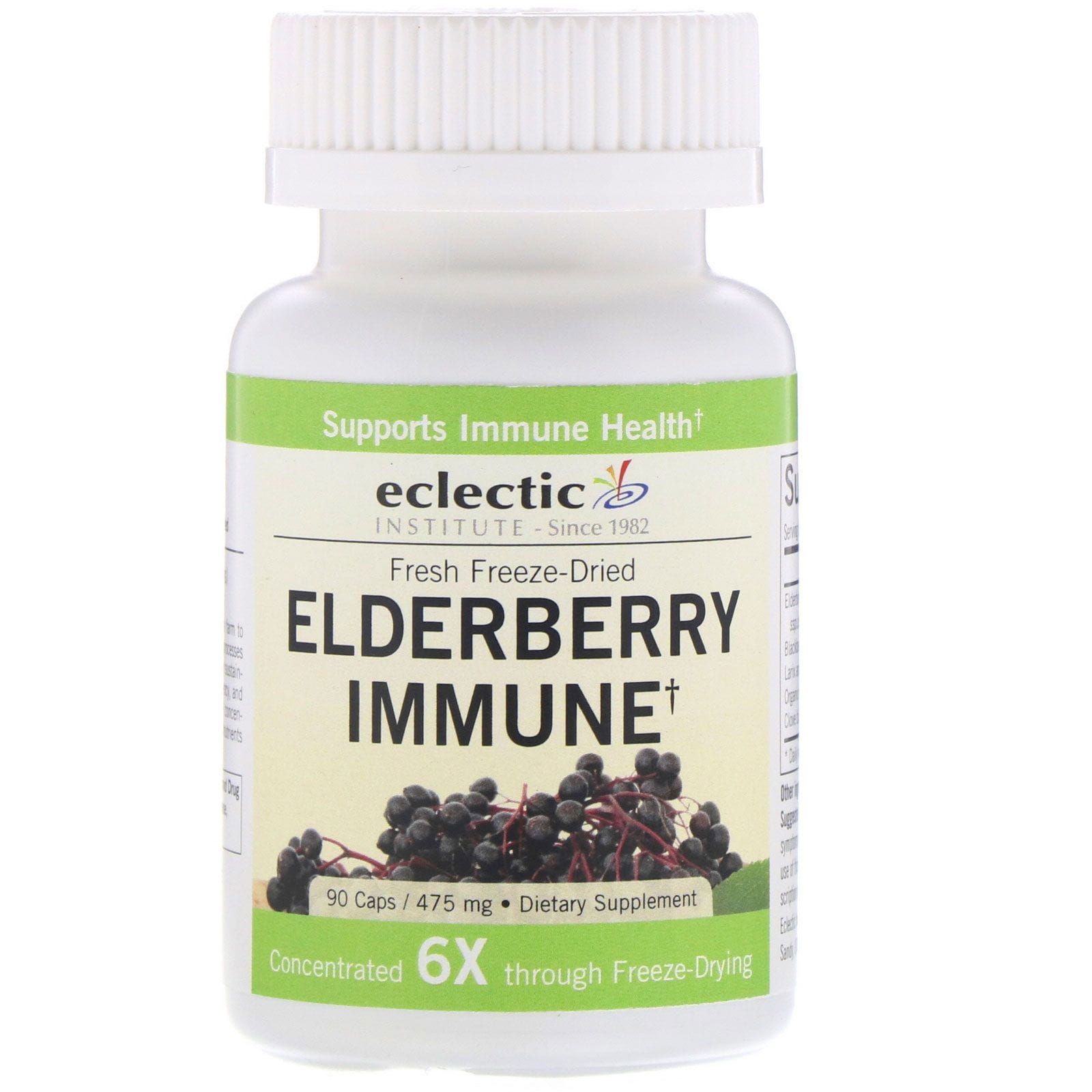 Eclectic Institute, Saúco inmunitario, 475 mg, 90 cápsulas