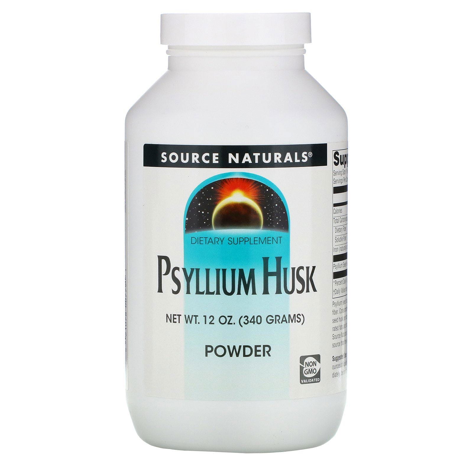 Source Naturals, Polvo de Cáscara de Psyllium, 12 oz (340 g)
