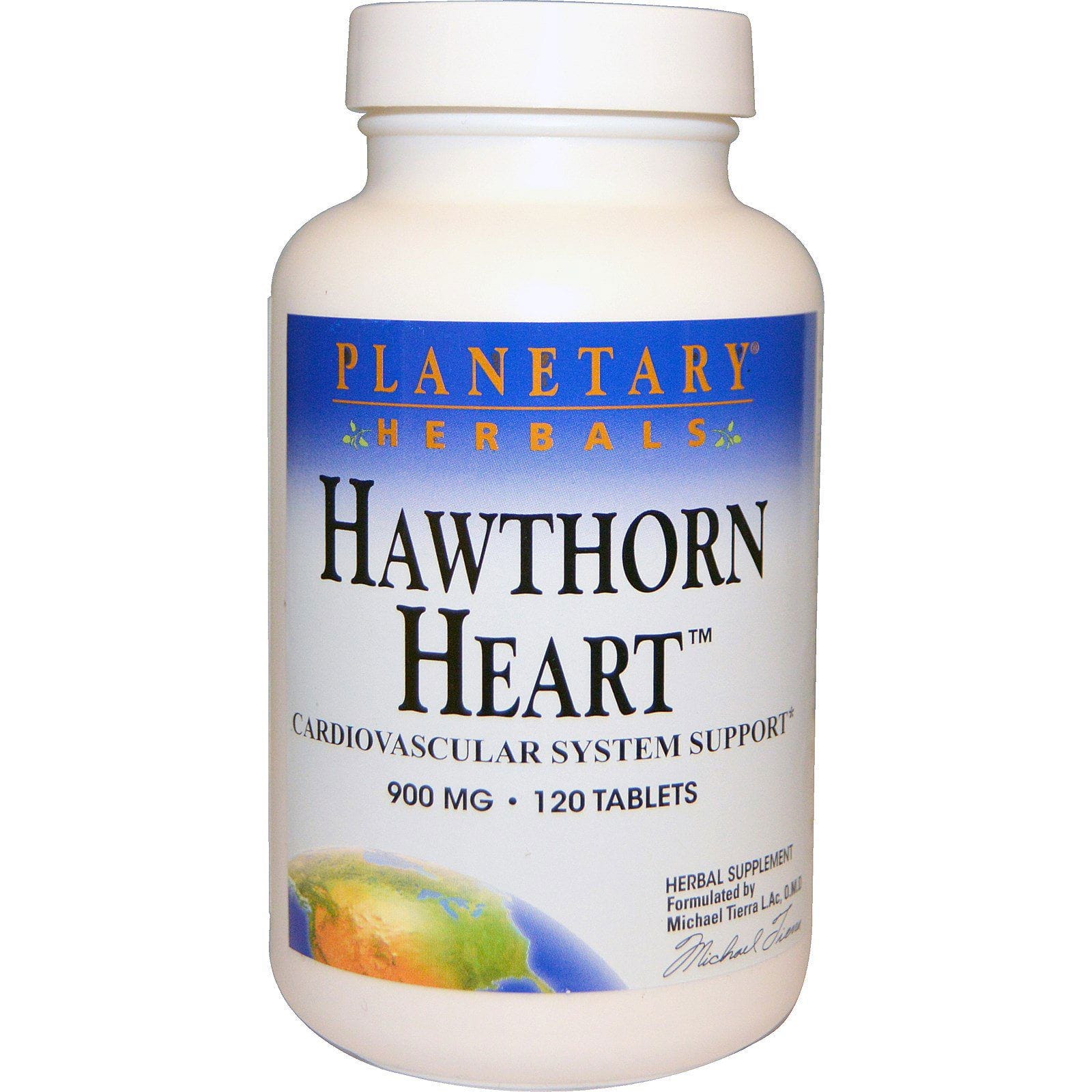Planetary Herbals, Hawthorn Heart, 900 mg, 120 comprimidos