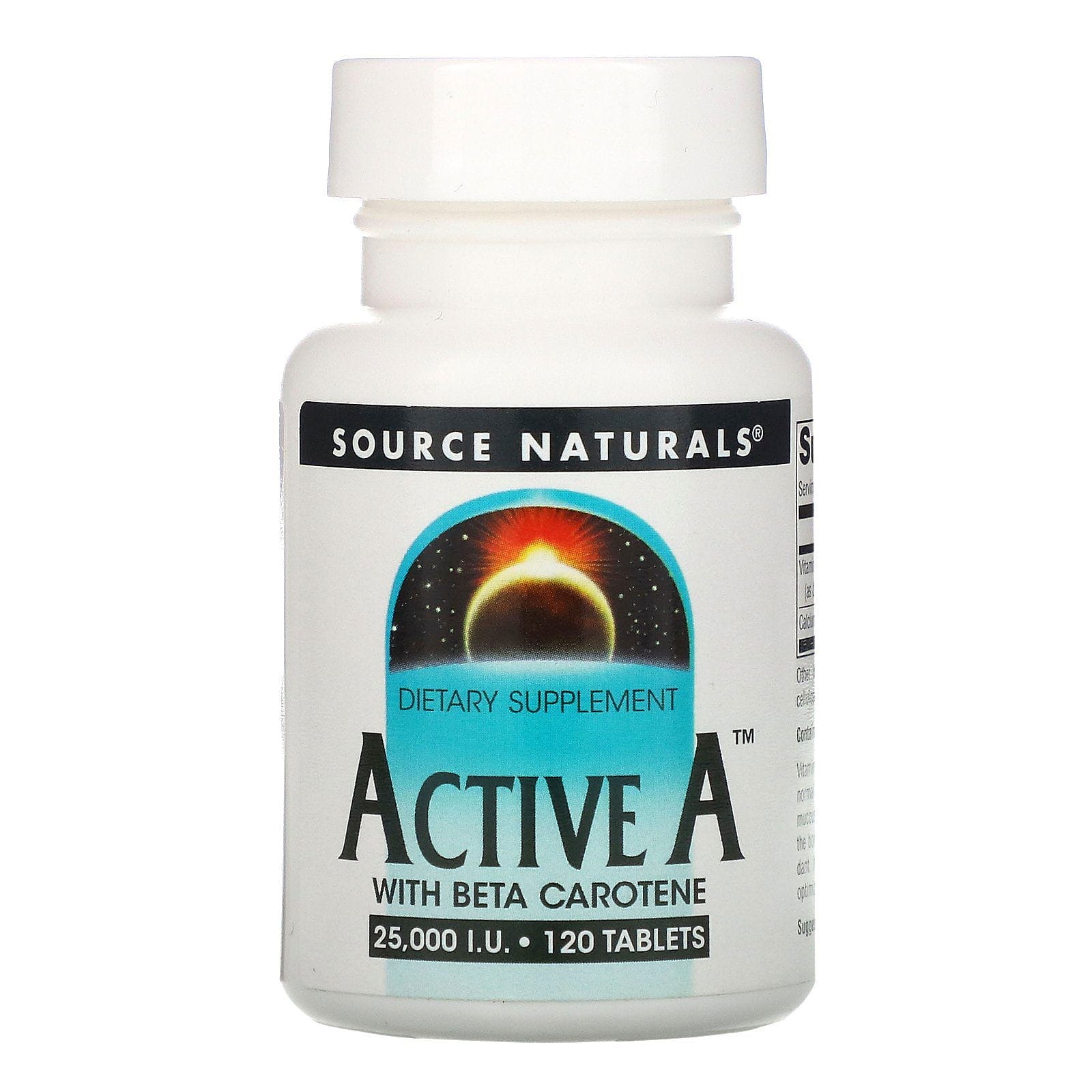 Source Naturals, Active A, Vitamina A, 25.000 UI, 120 comprimidos