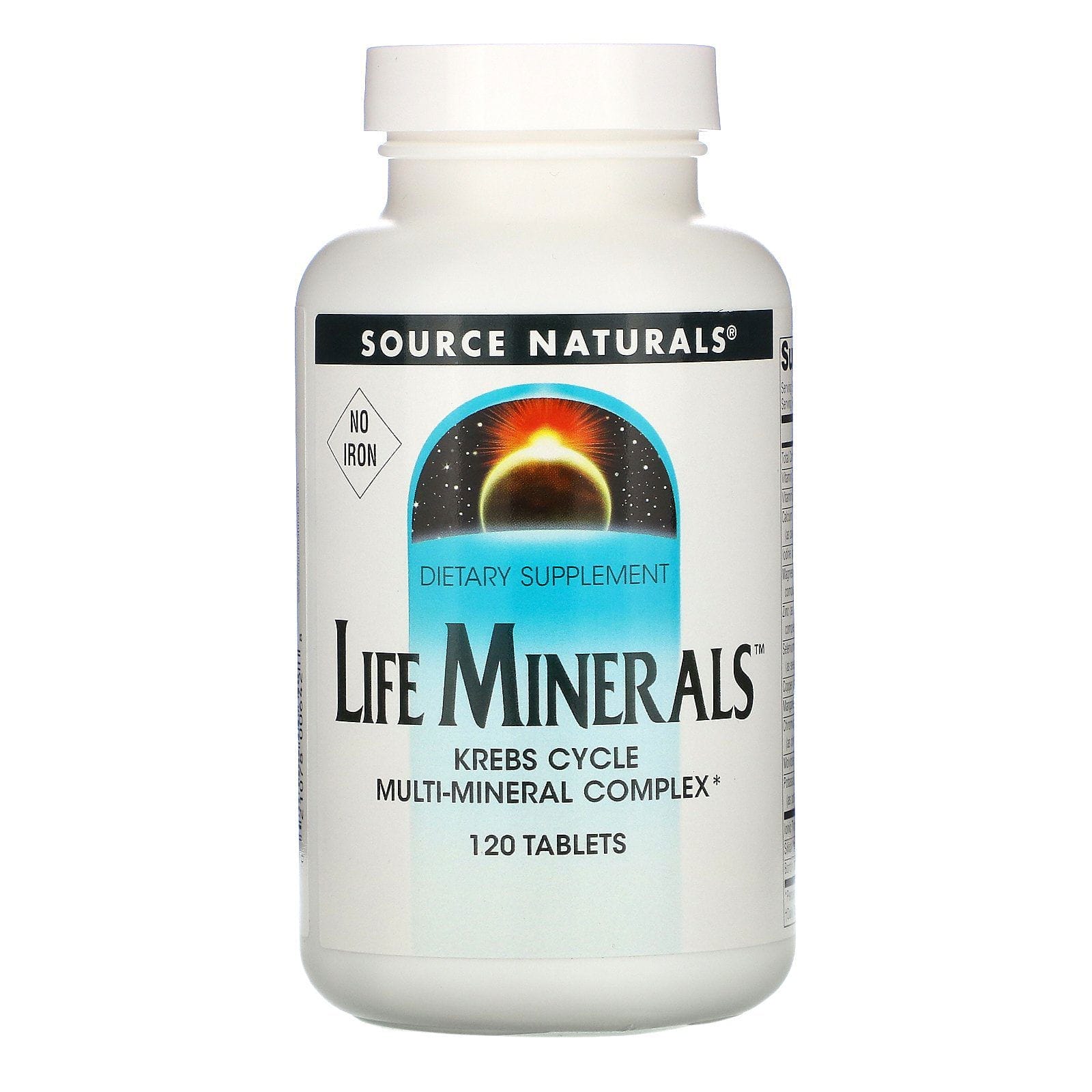 Source Naturals, Life Minerals, Sin Hierro, 120 Tabletas