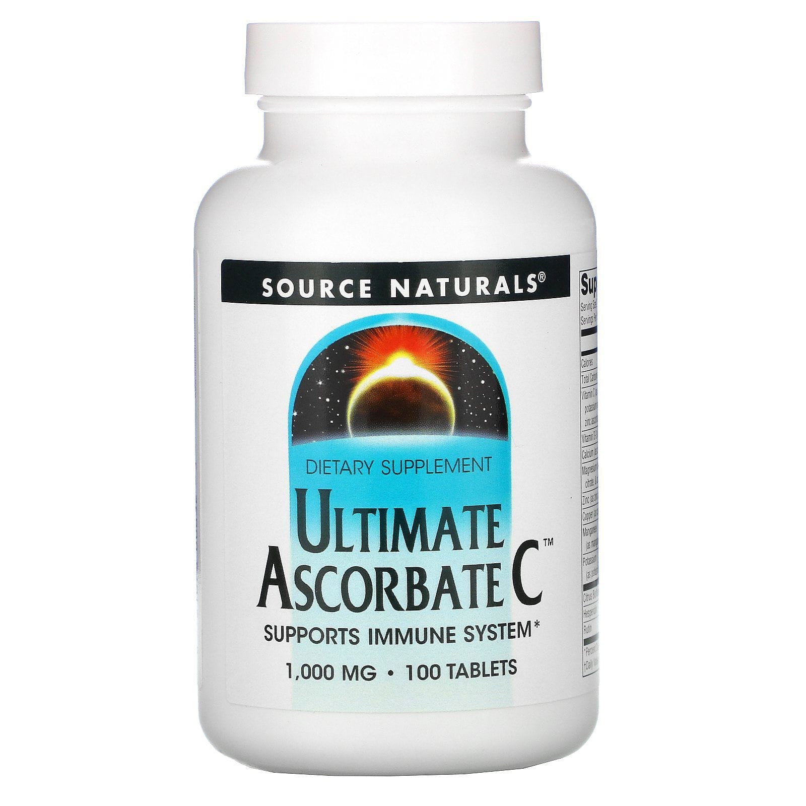 Source Naturals, Ascorbato C Fundamental, 1000 mg, 100 tabletas