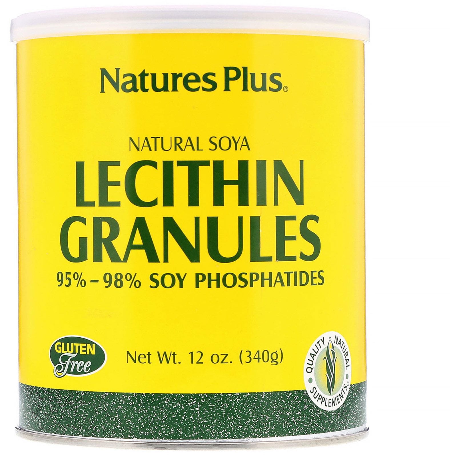 Nature's Plus, Gránulos de lecitina, Soja natural, 340 g (12 oz)