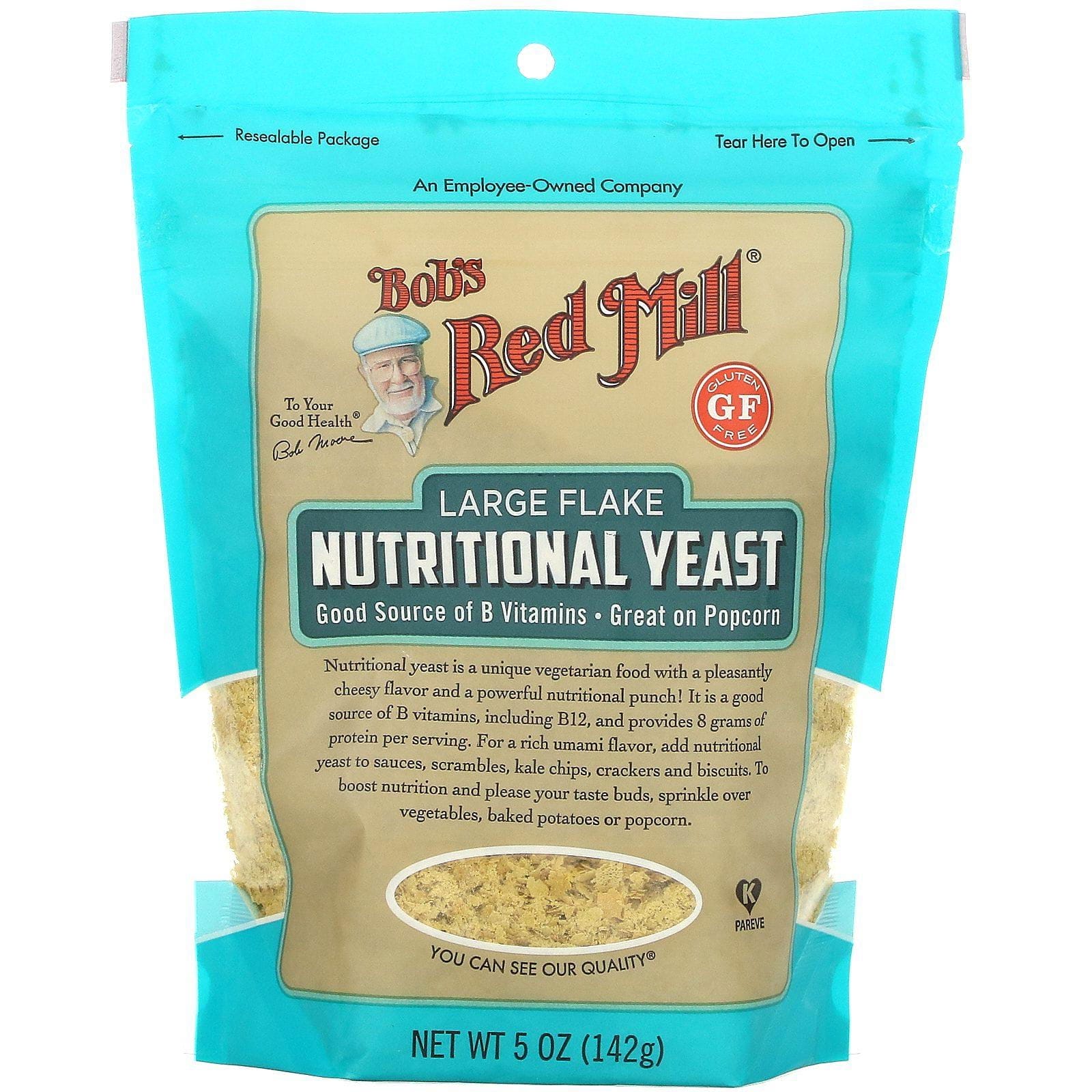 Bob's Red Mill, Levadura nutricional en copos grandes, sin gluten, 142 g (5 oz)