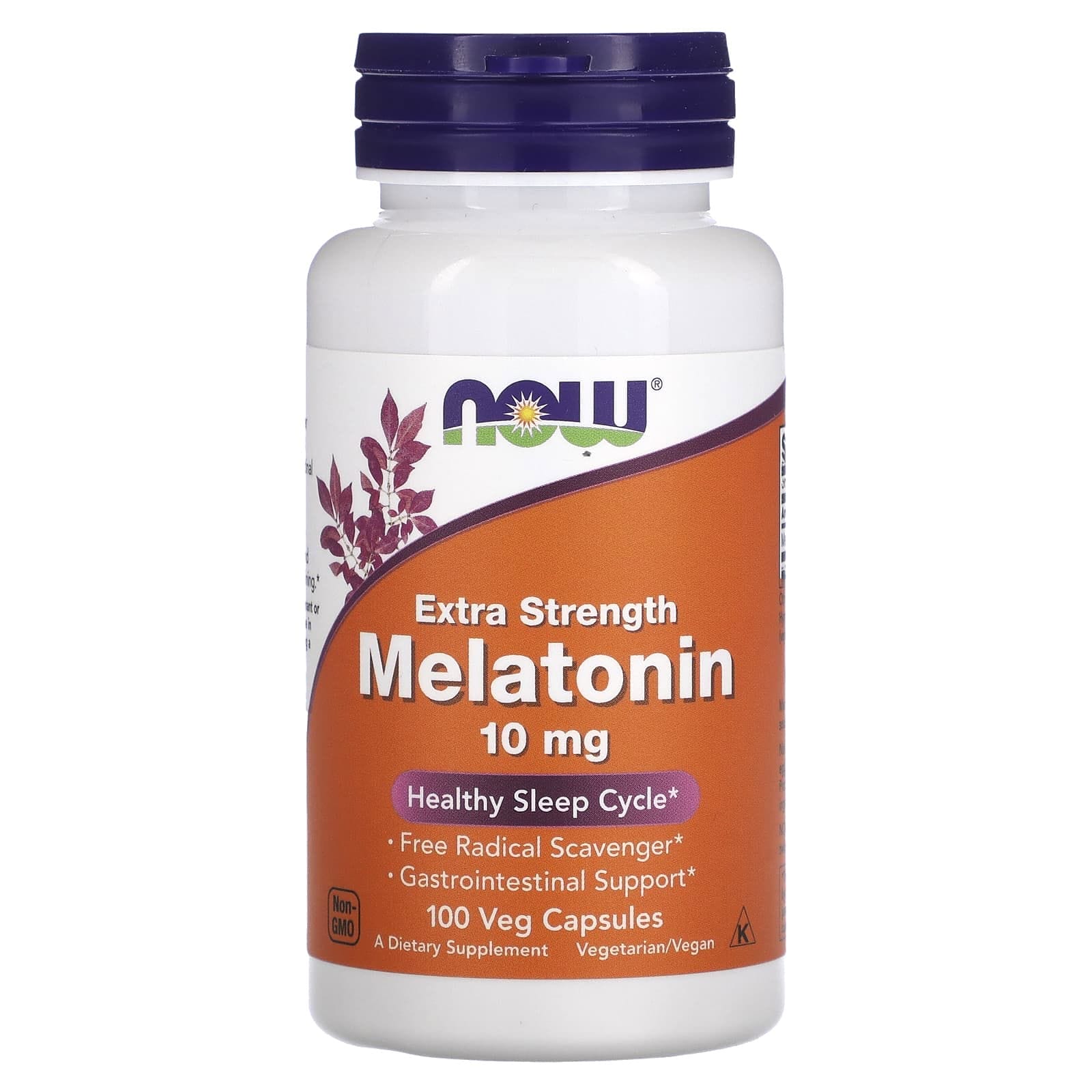 NOW Foods, Melatonina de acción extra, 10 mg, 100 cápsulas vegetales