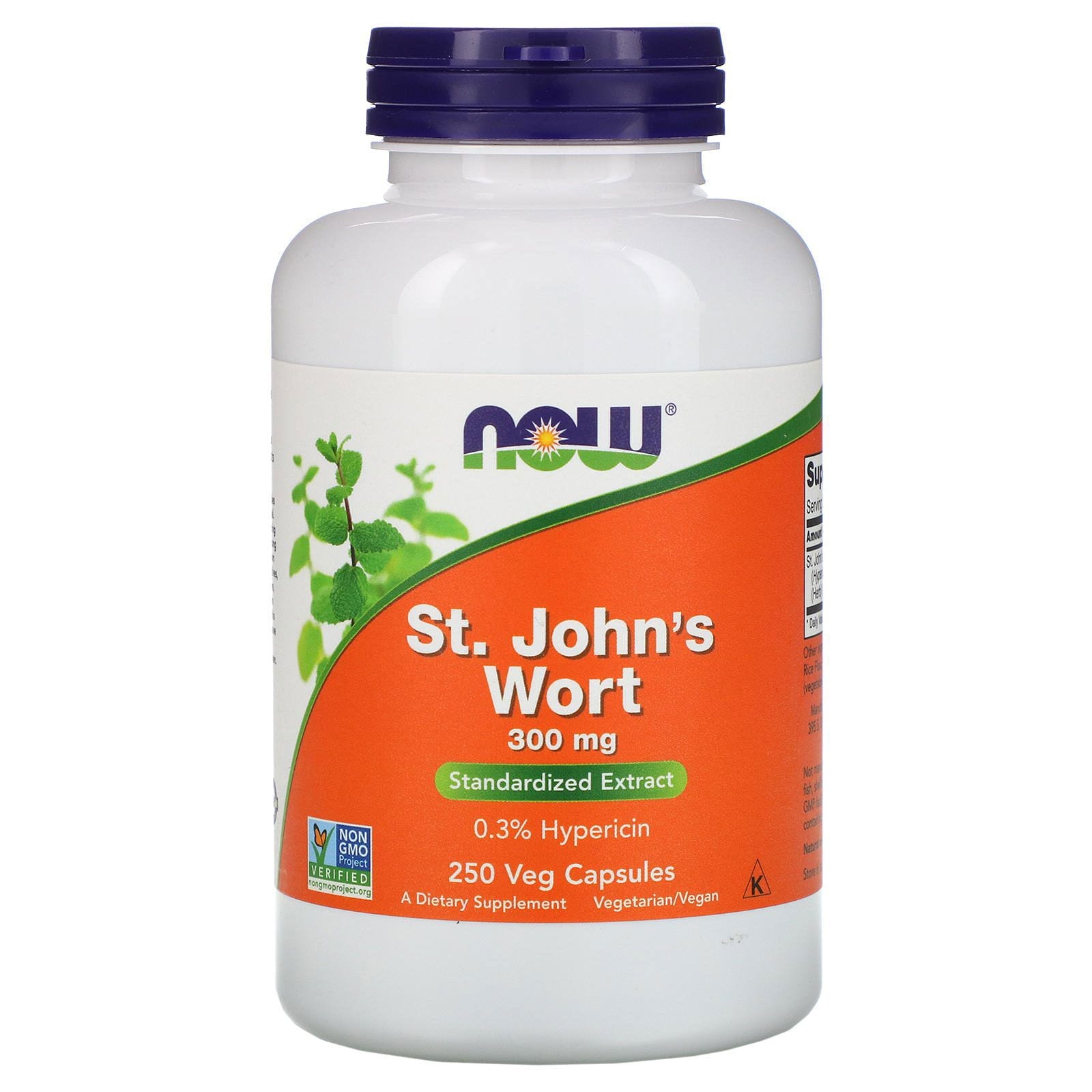 Now Foods, St. John's Wort, 300 mg, 250 Cápsulas Vegetales