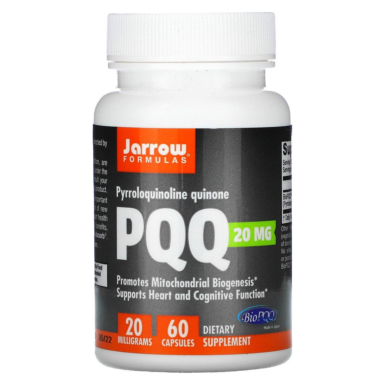 Jarrow Formulas, PPQ (pirroloquinolina quinona), 20 mg, 60 cápsulas