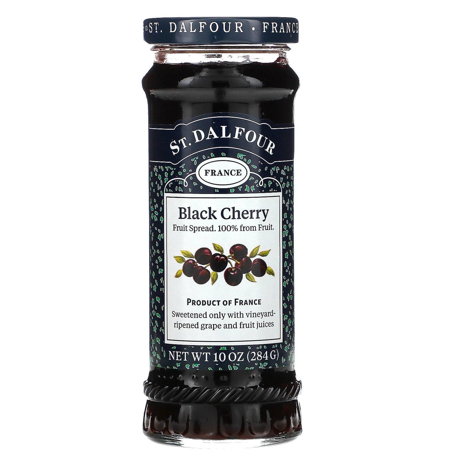 St. Dalfour, Cereza Negra, Mermelada de Lujo de Cereza Negra, 10 oz (284 g)