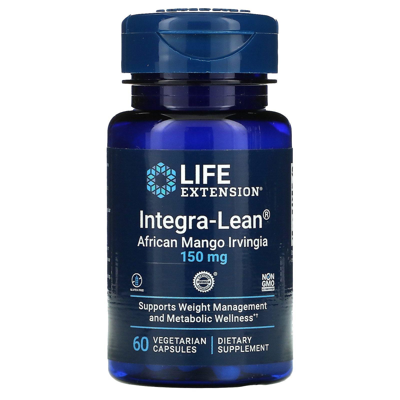 Life Extension, Integra-Lean Irvingia, 150 mg, 60 cápsulas vegetarianas