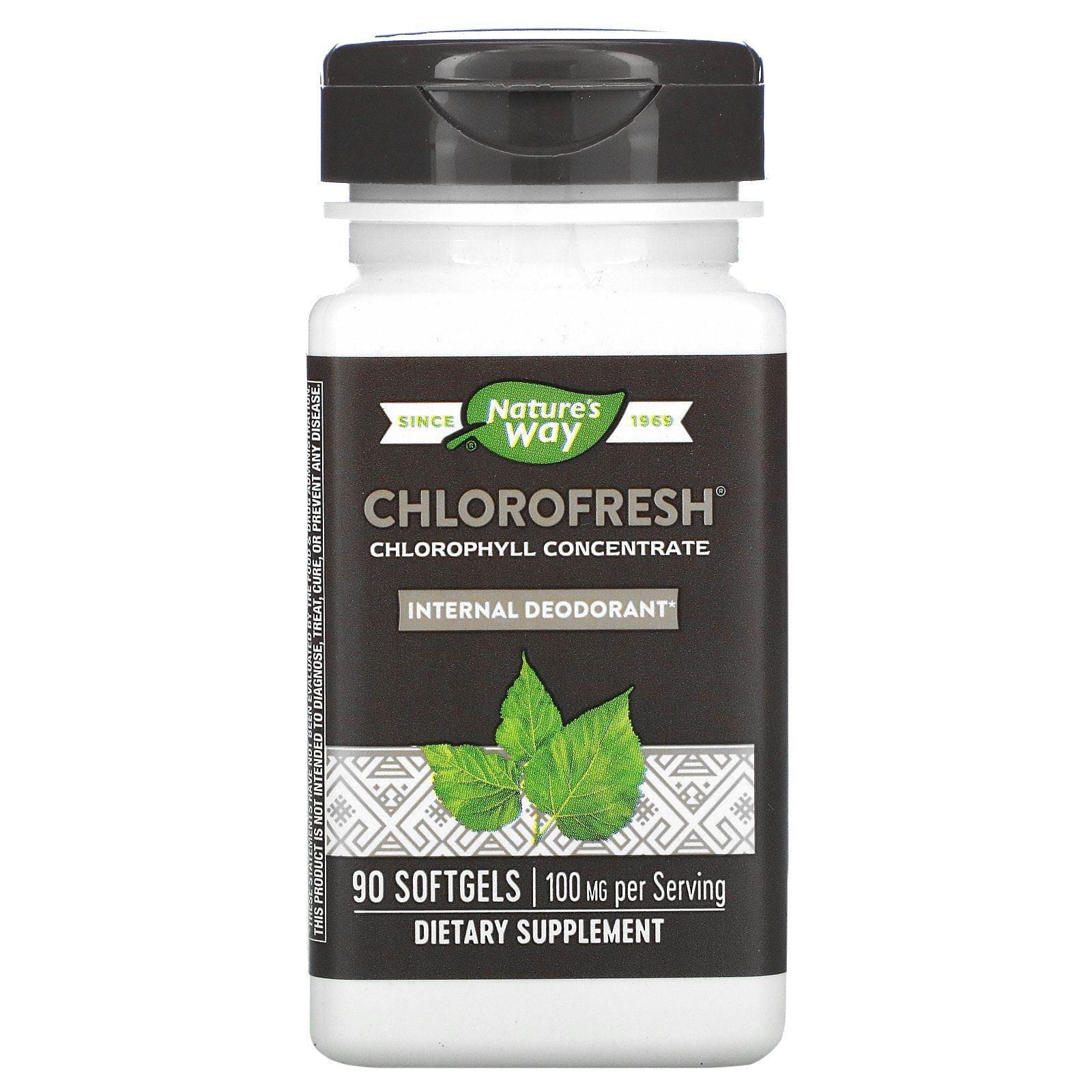 Nature's Way, Chlorofresh, Concentrado de clorofila, 90 cápsulas blandas